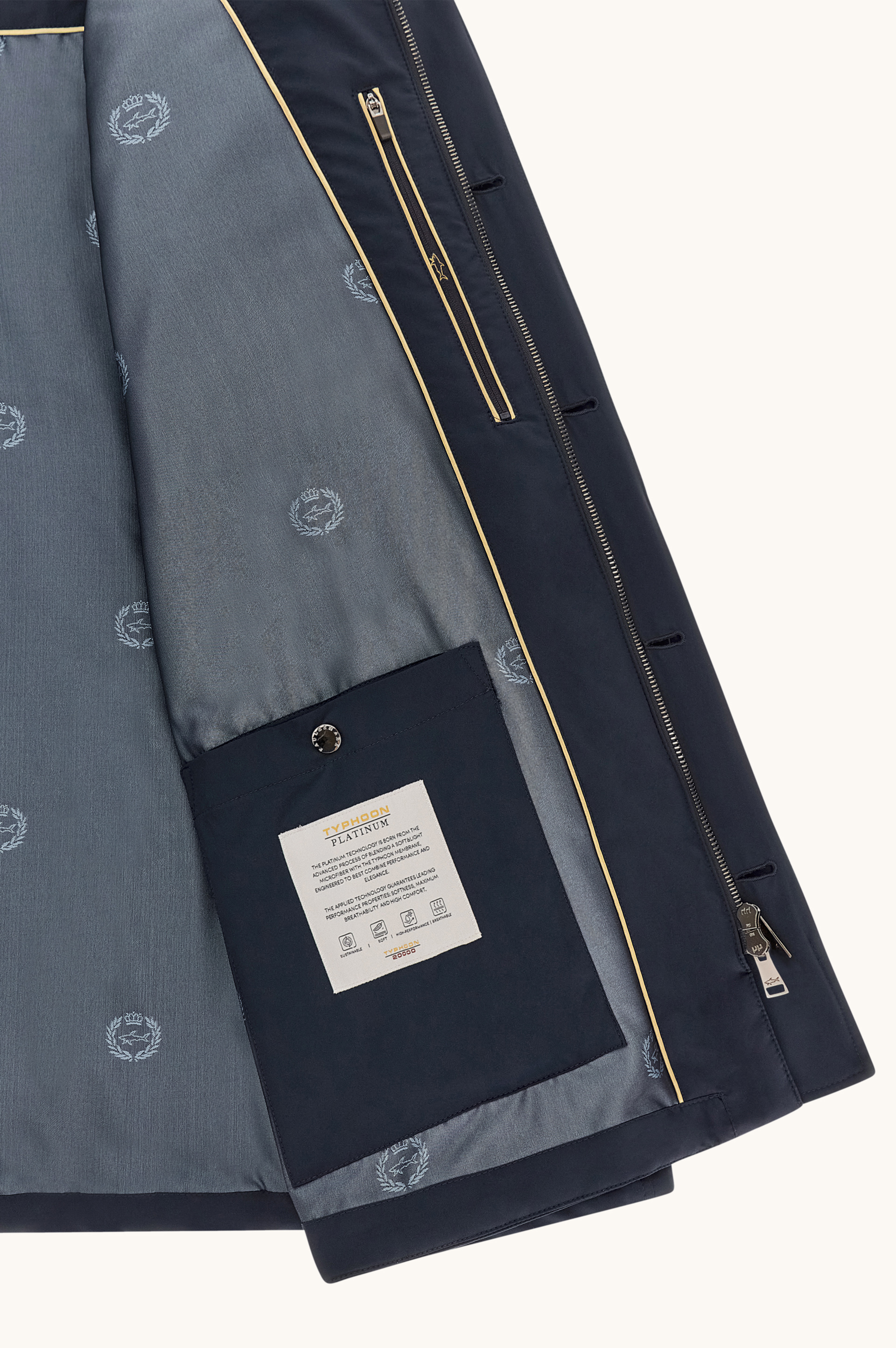 Typhoon&reg; Platinum car coat with suede details image number 6