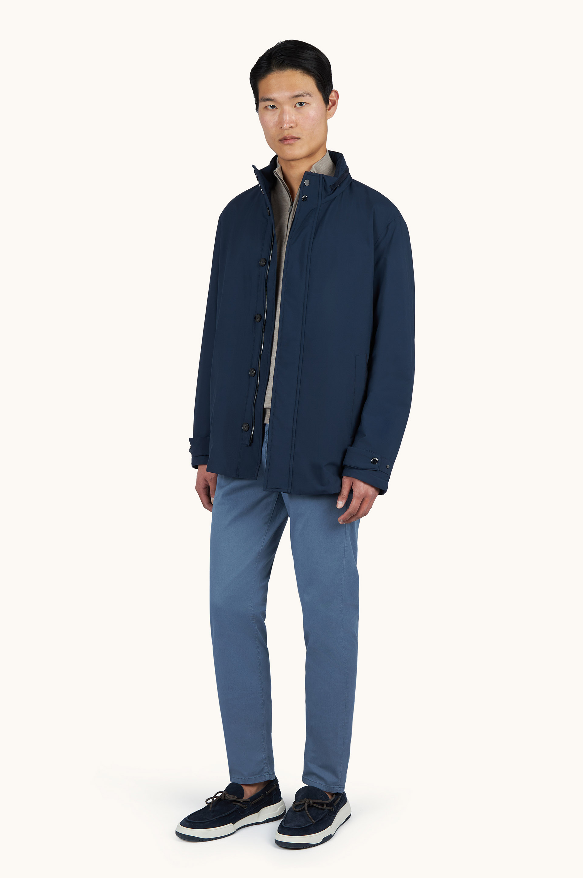 Car coat Typhoon&reg; Platinum con detalles en suede image number 1