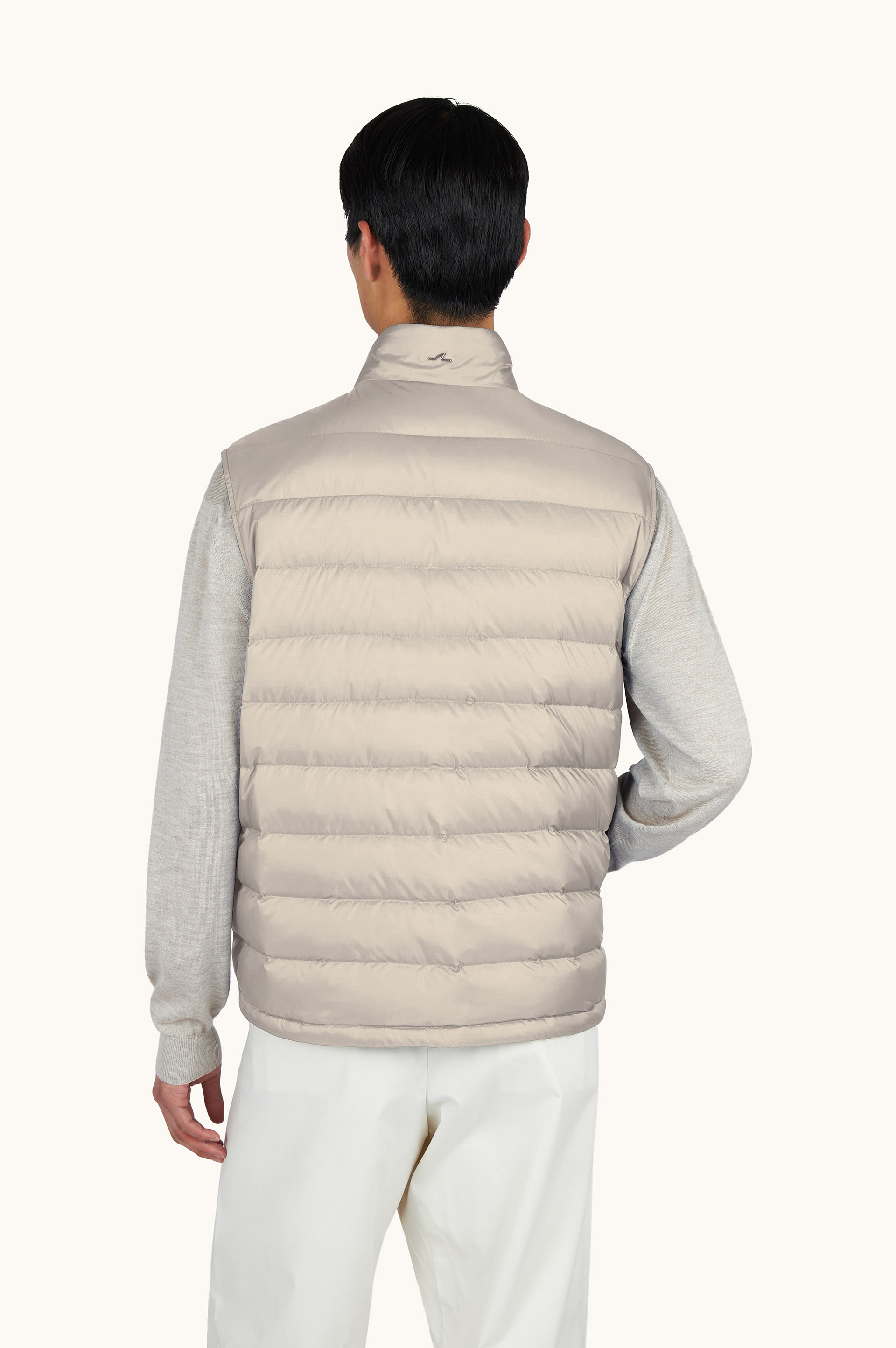 Technical Ultralight down gilet with Alcantara&reg; details image number 3