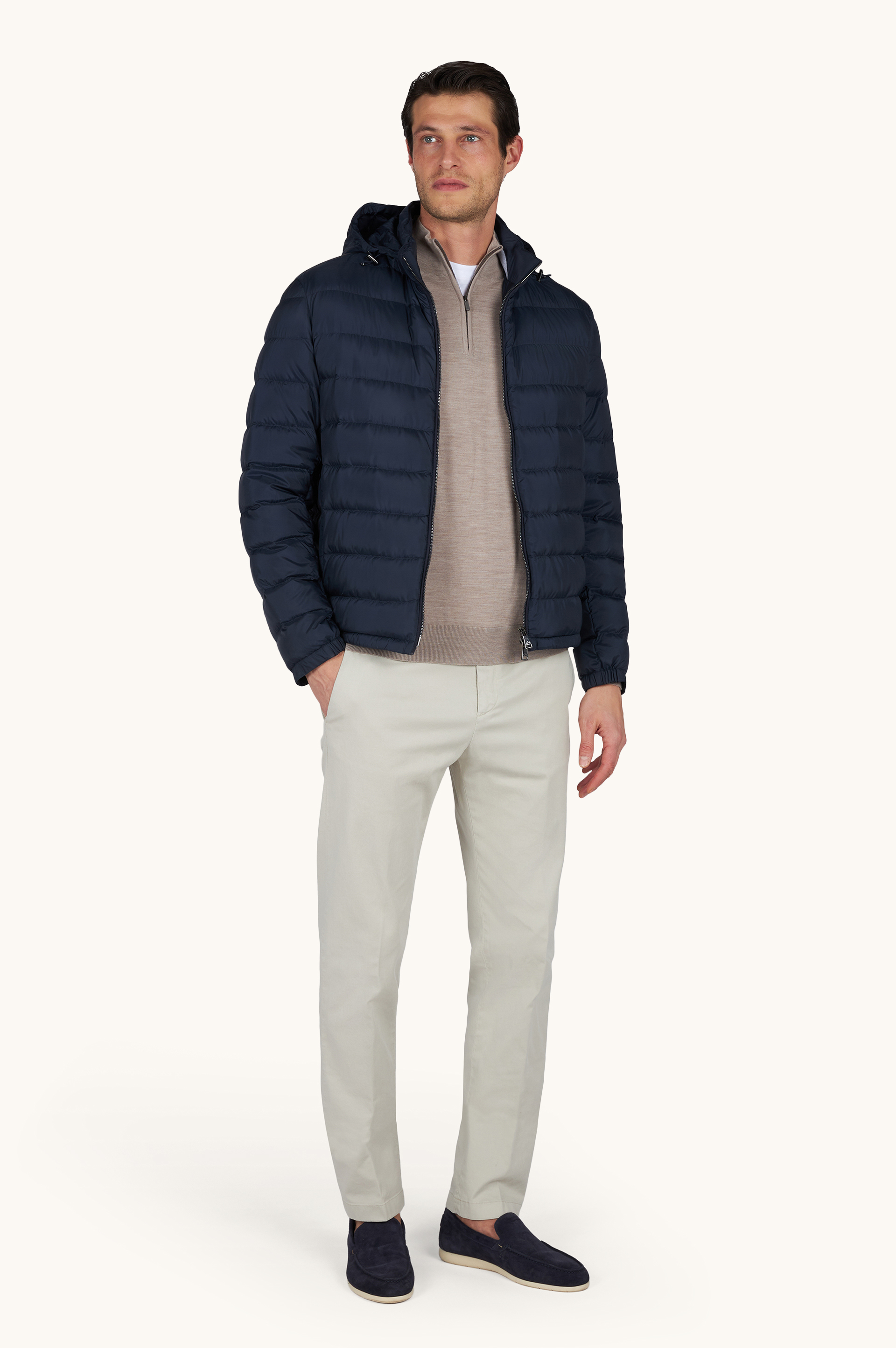 Technical Ultralight down jacket with Alcantara&reg; details image number 2