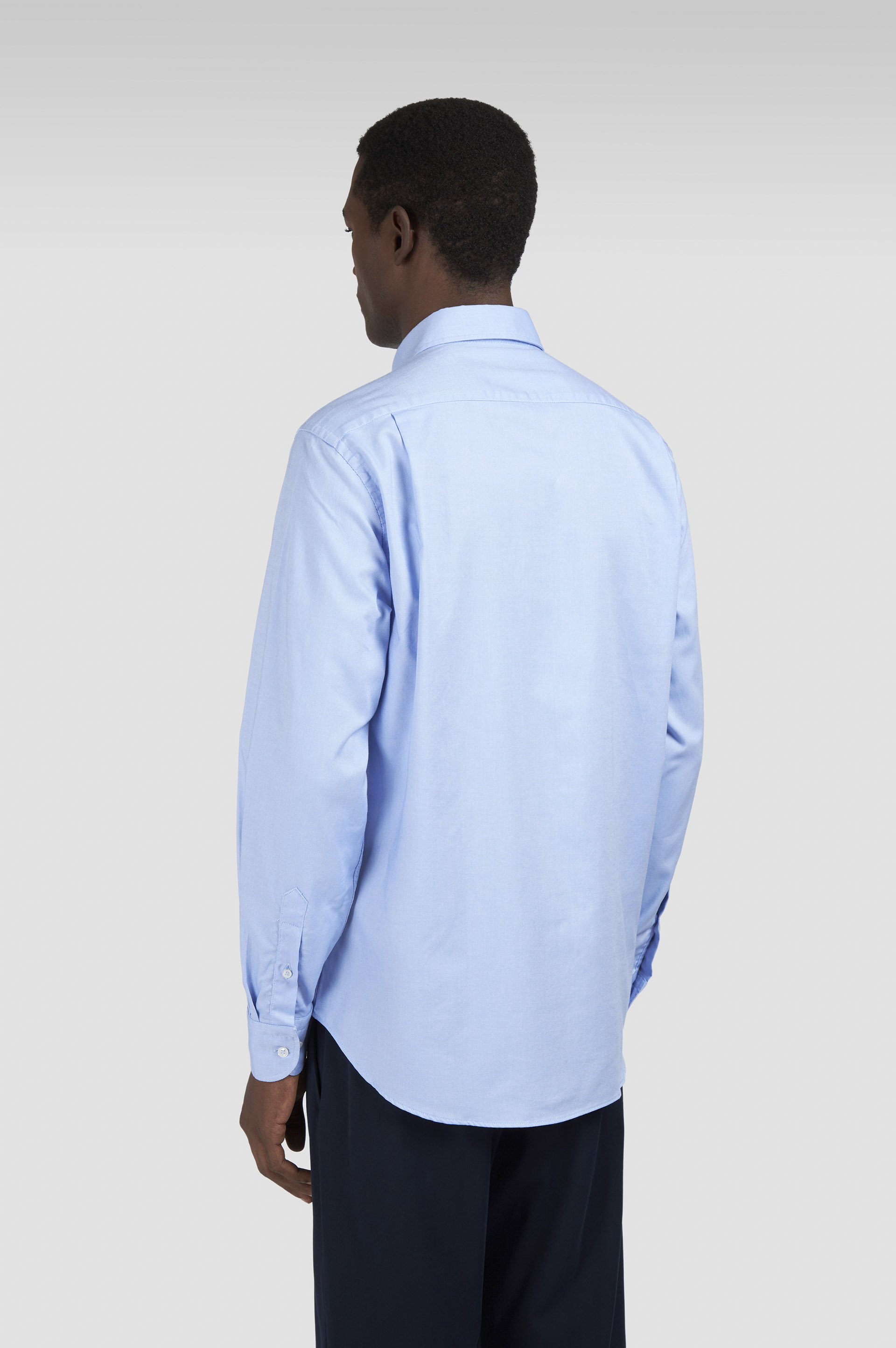 Oxford cotton shirt with Shark embroidery image number 3