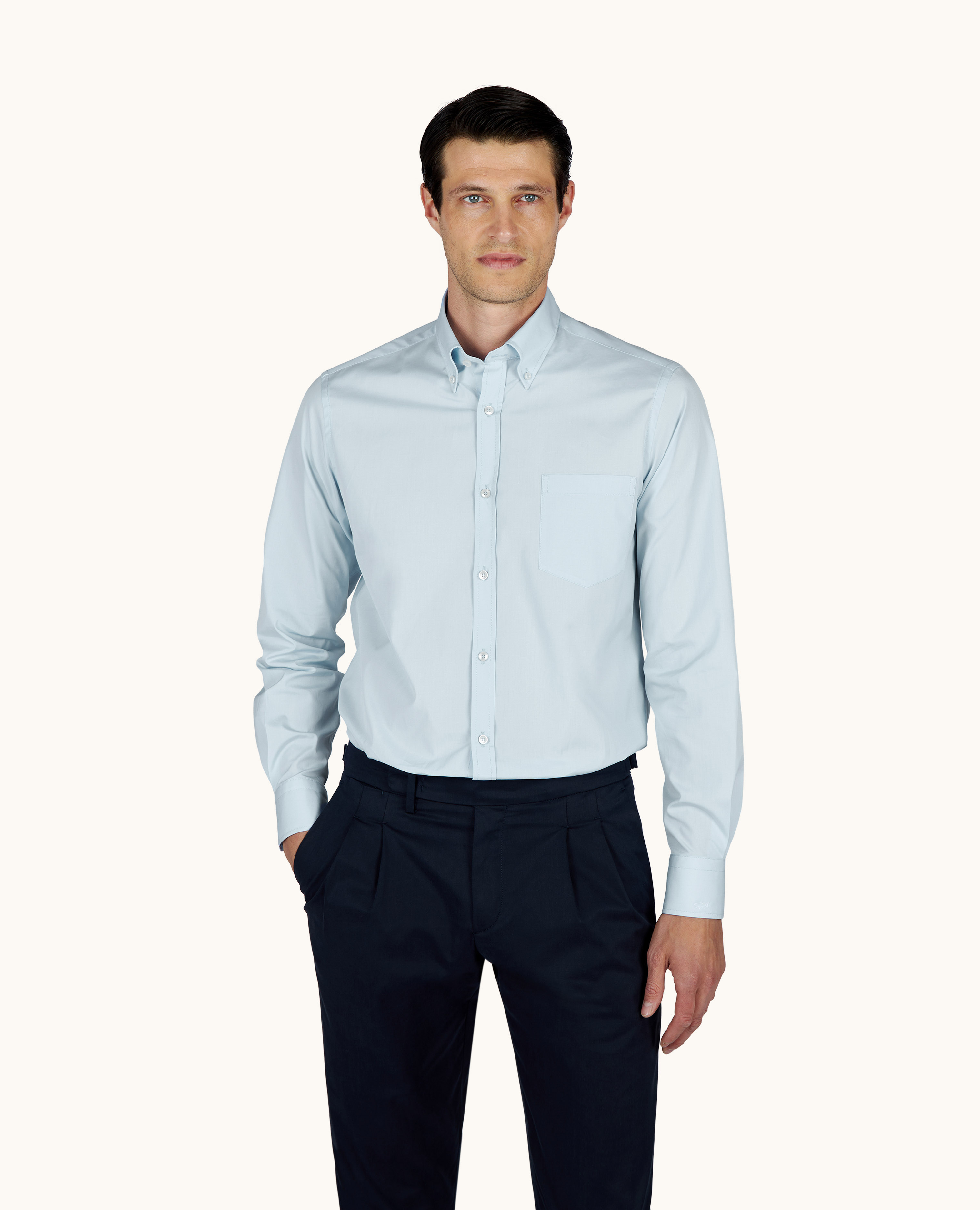 Cotton Poplin Shirt Soffio image number 0