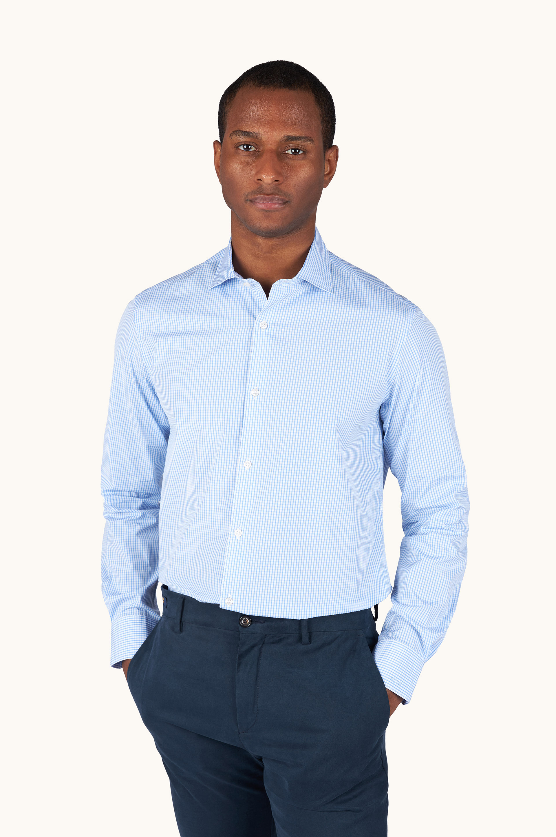 Cotton Poplin Shirt Soffio image number 0