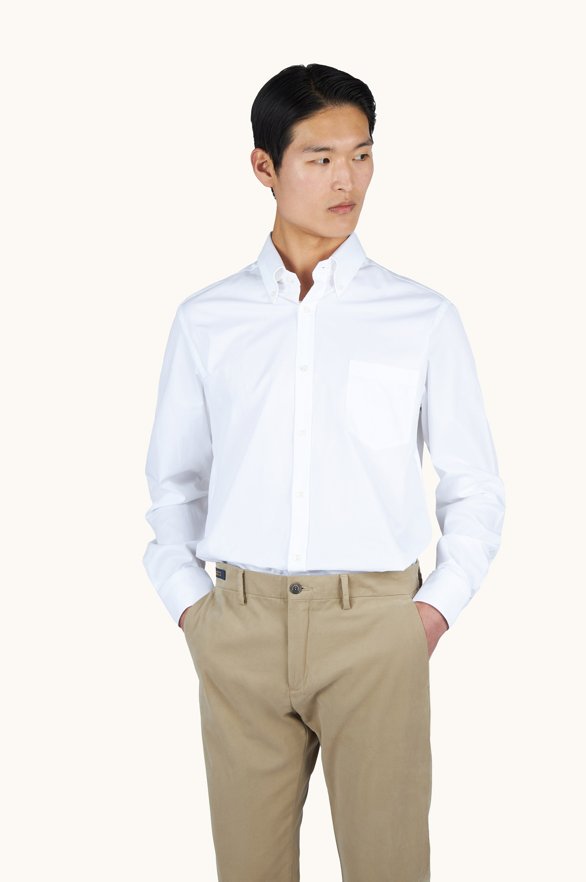 Soffio cotton twill shirt image number 0