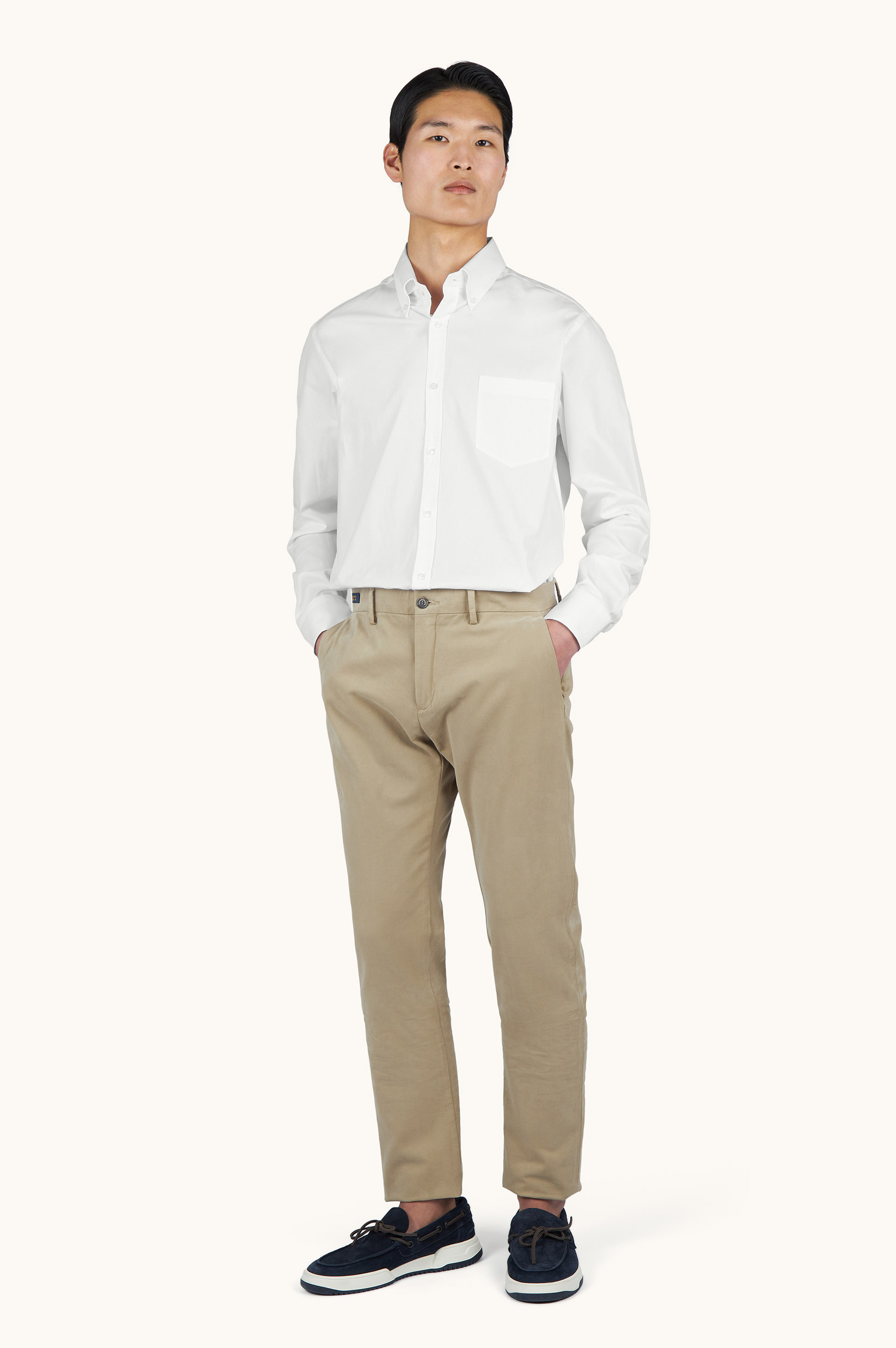 Soffio cotton twill shirt image number 2