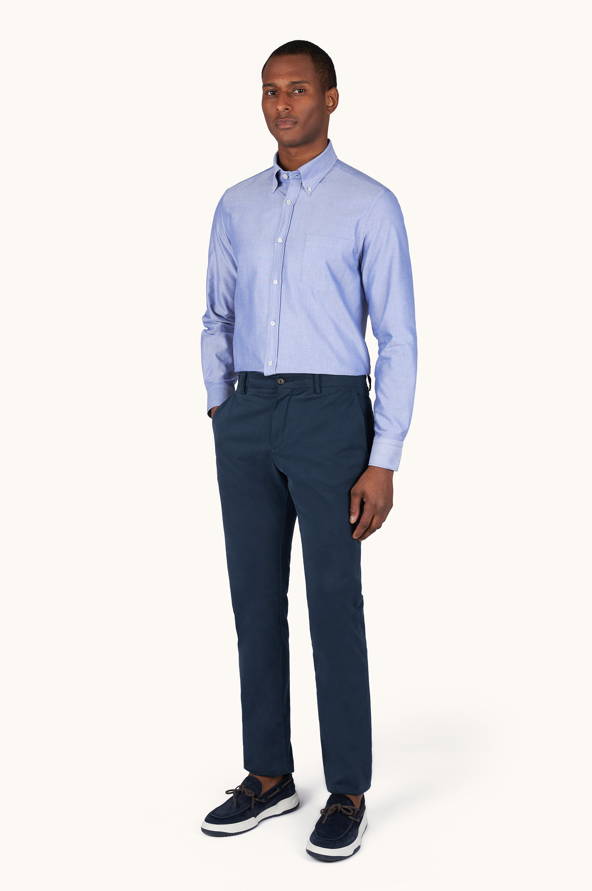 Cotton Oxford Shirt Soffio image number 1