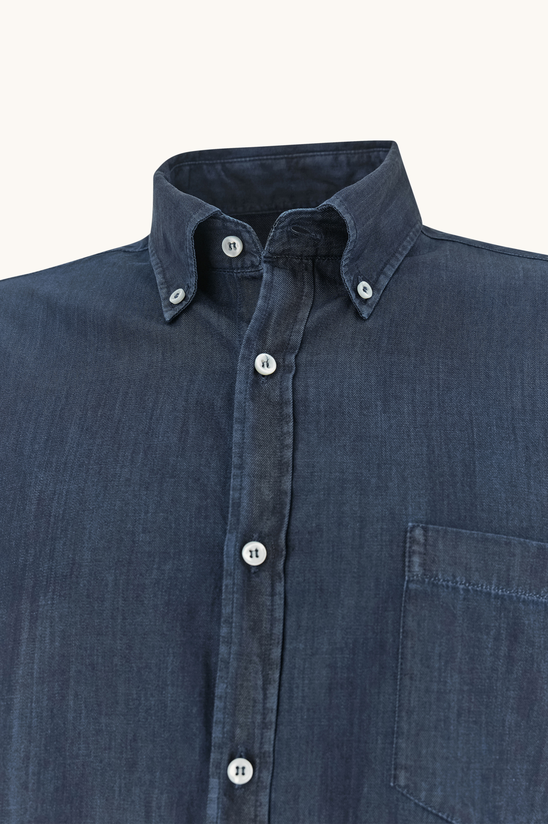 X-Soft Hemd aus Giza-Baumwolle light denim image number 1