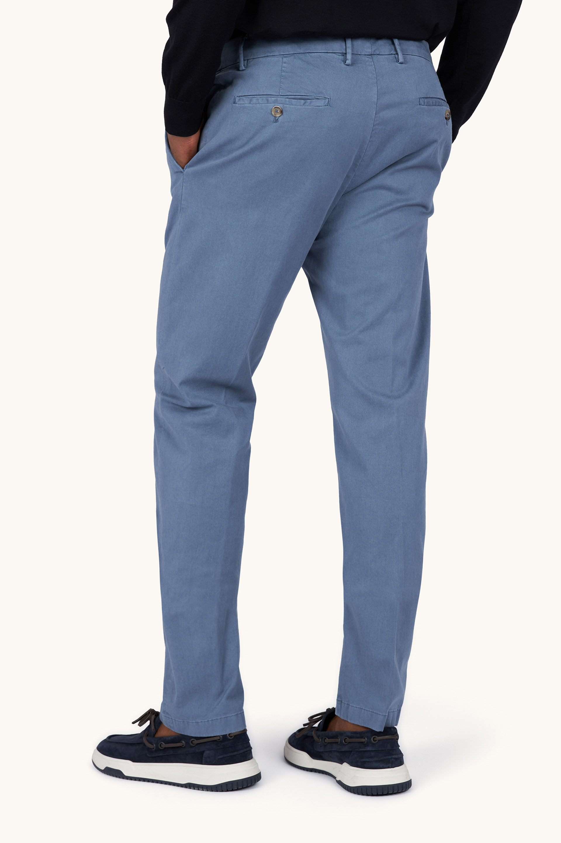 Bellagio stretch cotton trousers image number 3