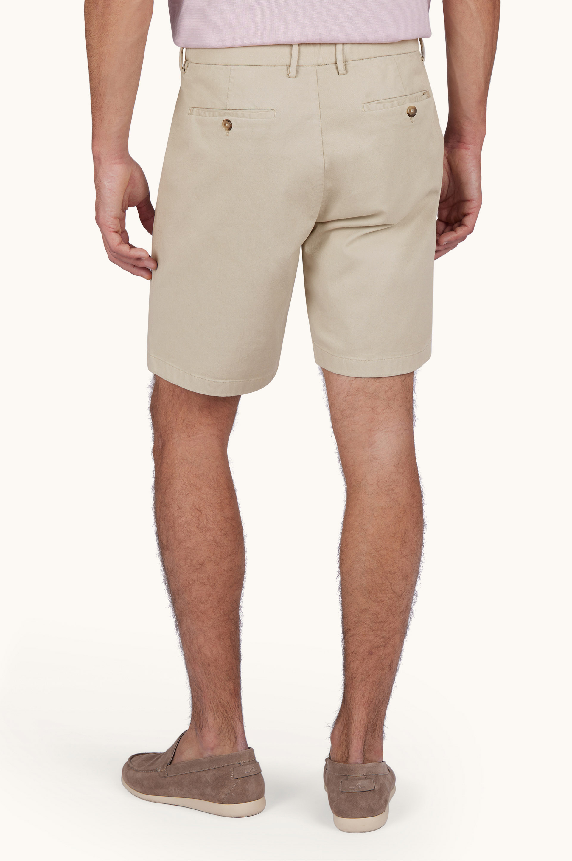 Bermudashorts aus Stretch-Baumwolle mit einer Pince image number 3