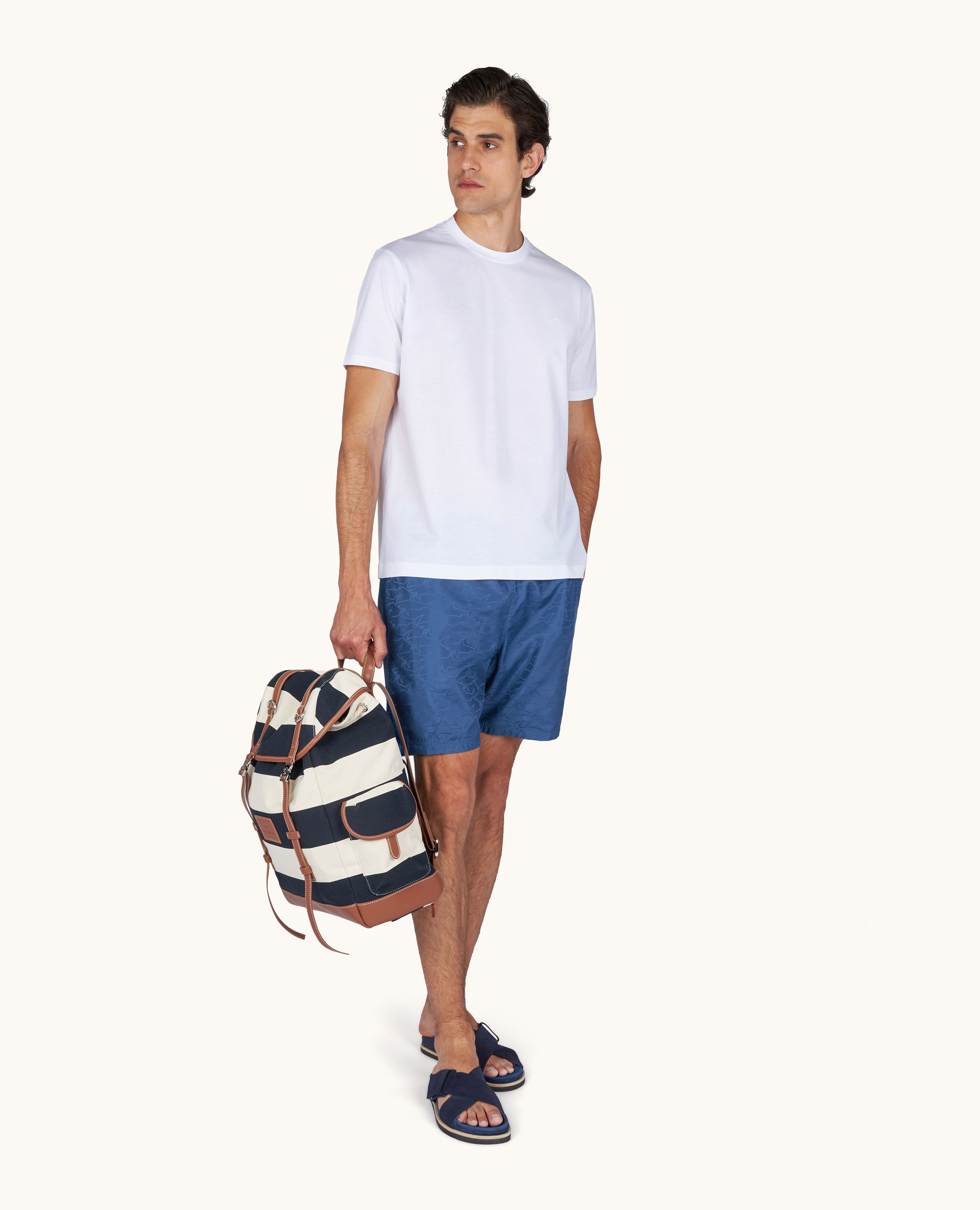Maillot de bain Portofino avec imprim&eacute; Sharks Waves image number 2