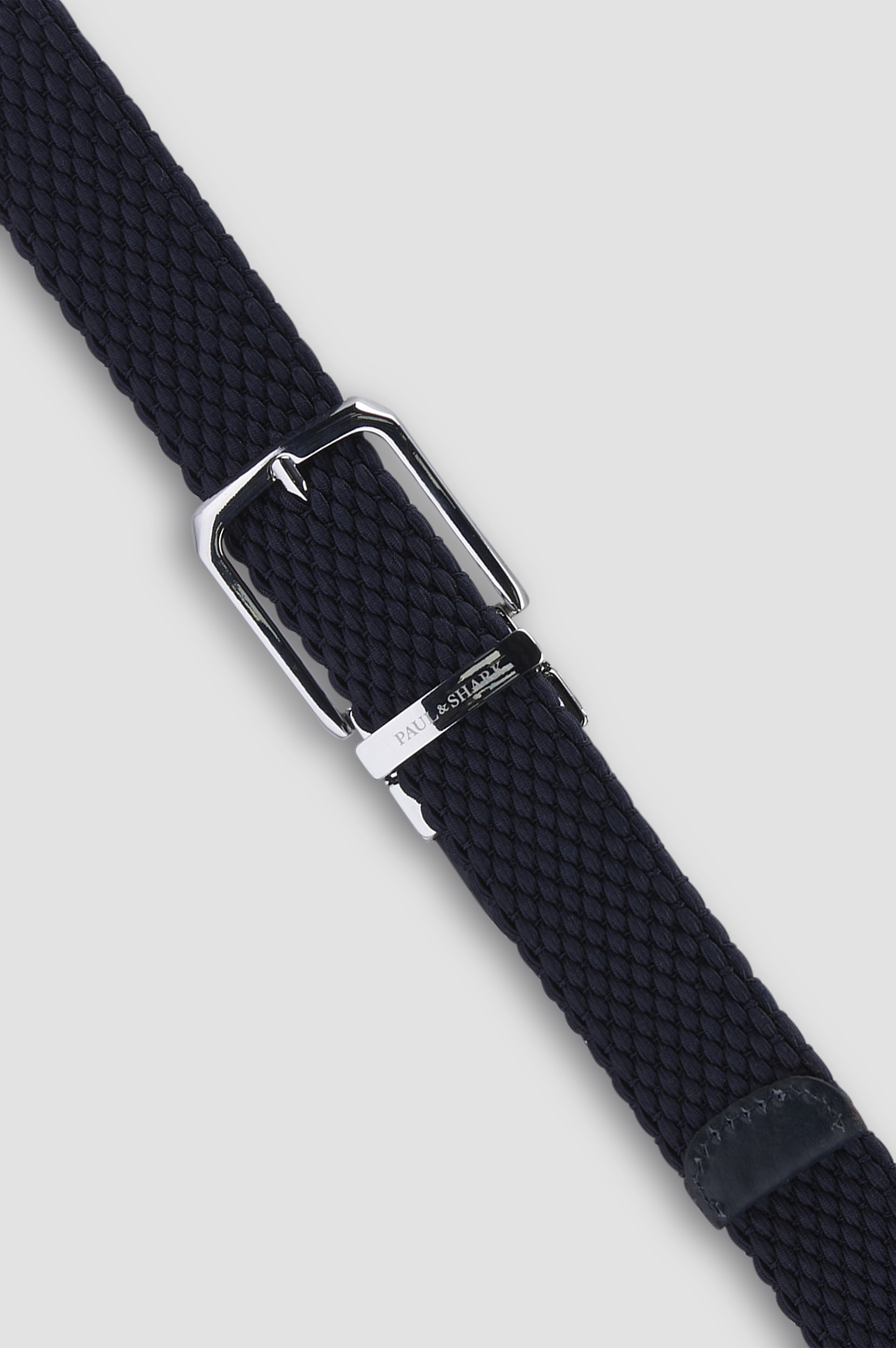 Ceinture élastique réversible avec finitions en cuir image number 3 Ceinture élastique réversible avec finitions en cuir image number 3