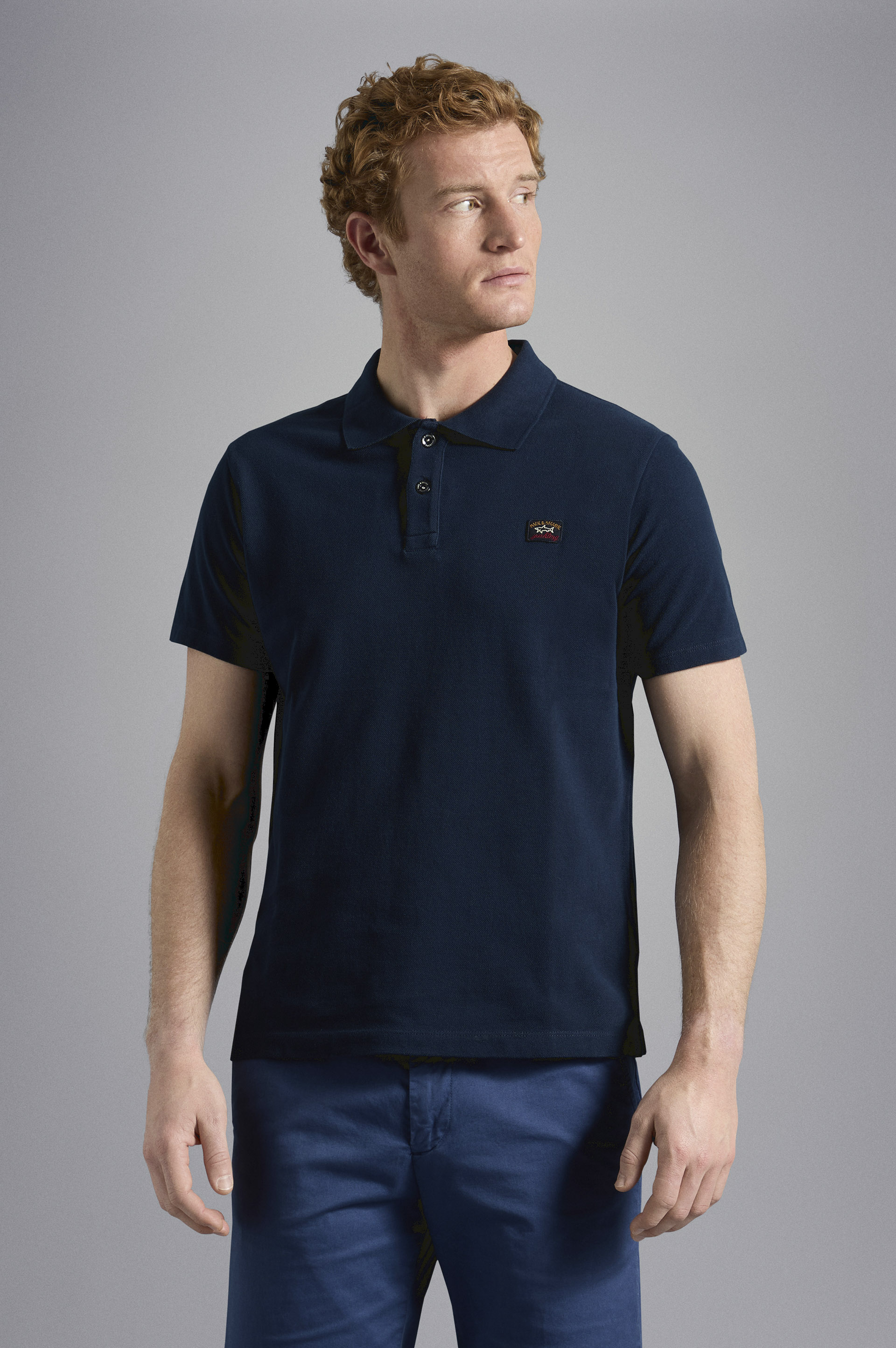 Poloshirt aus Piqu&eacute; Baumwolle mit ikonischem Badge image number 0