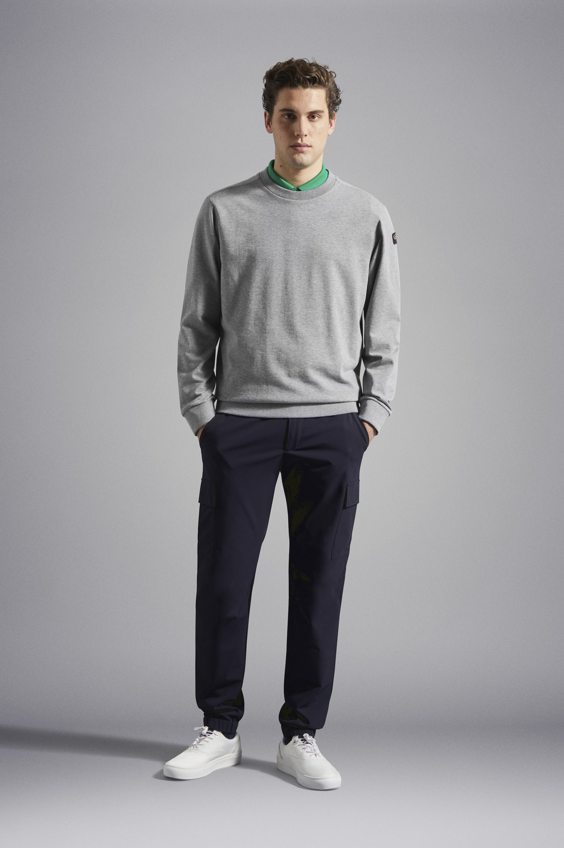 Cotton piqu&eacute; Polo Shirt with iconic badge image number 2