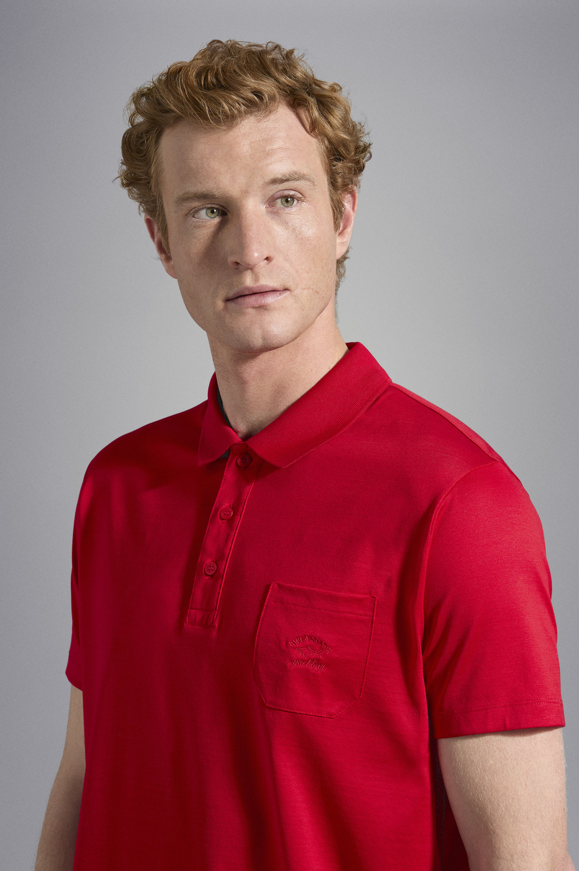 Cotton jersey Polo Shirt with embroidered Logo image number 4 Cotton jersey Polo Shirt with embroidered Logo image number 4