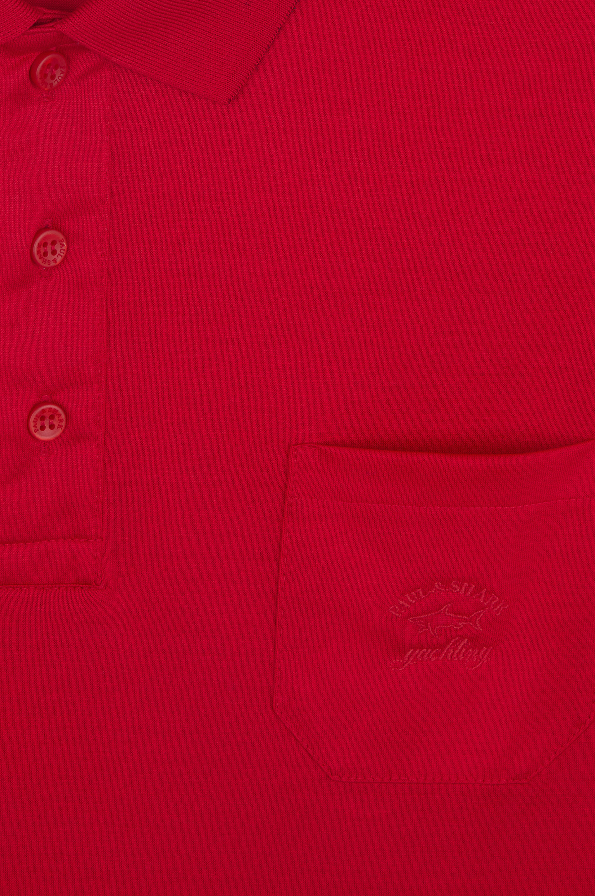 Cotton jersey Polo Shirt with embroidered Logo image number 5 Cotton jersey Polo Shirt with embroidered Logo image number 5