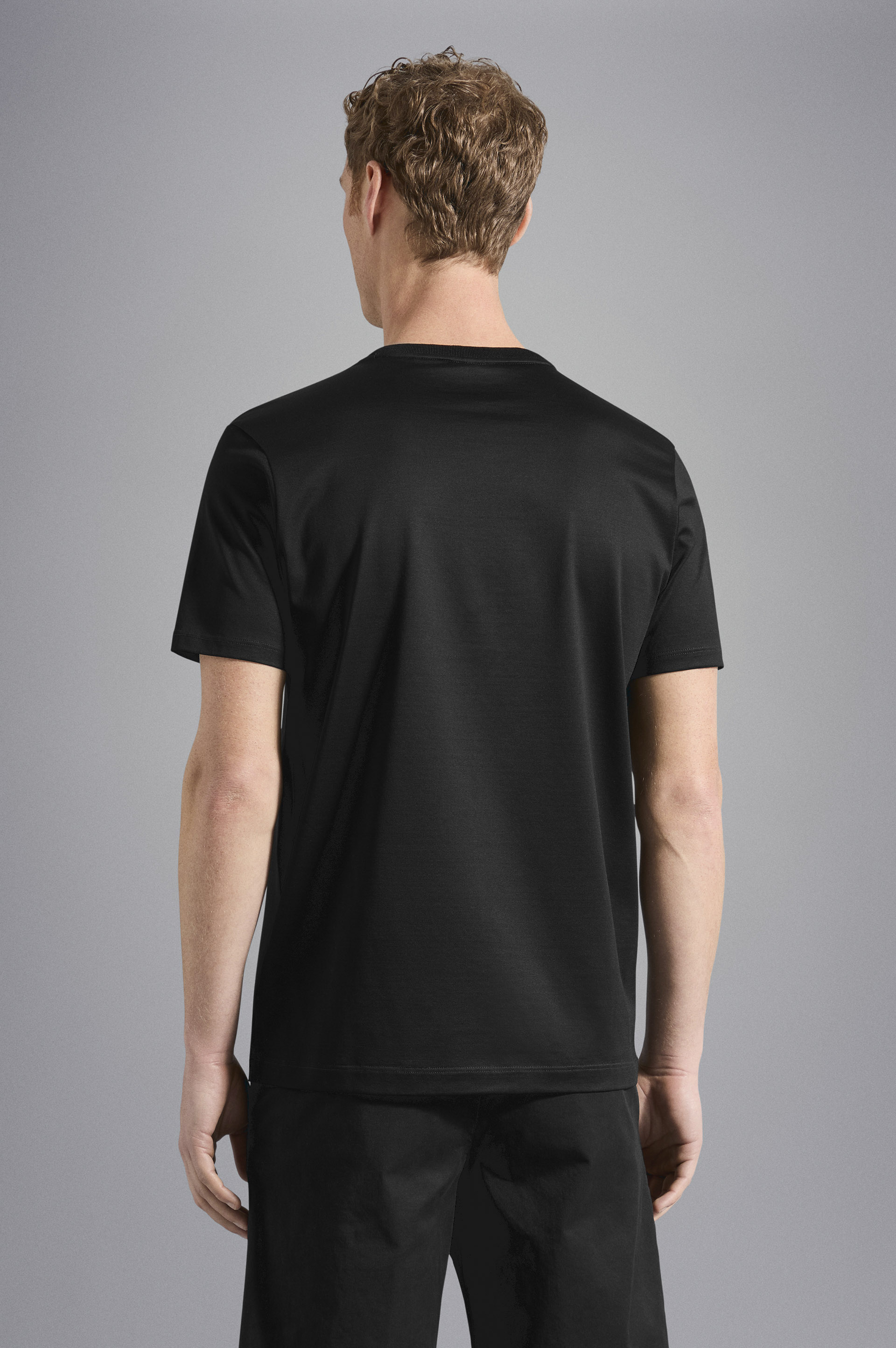 T-Shirt en algodón con Logo bordado image number 3 T-Shirt en algodón con Logo bordado image number 3
