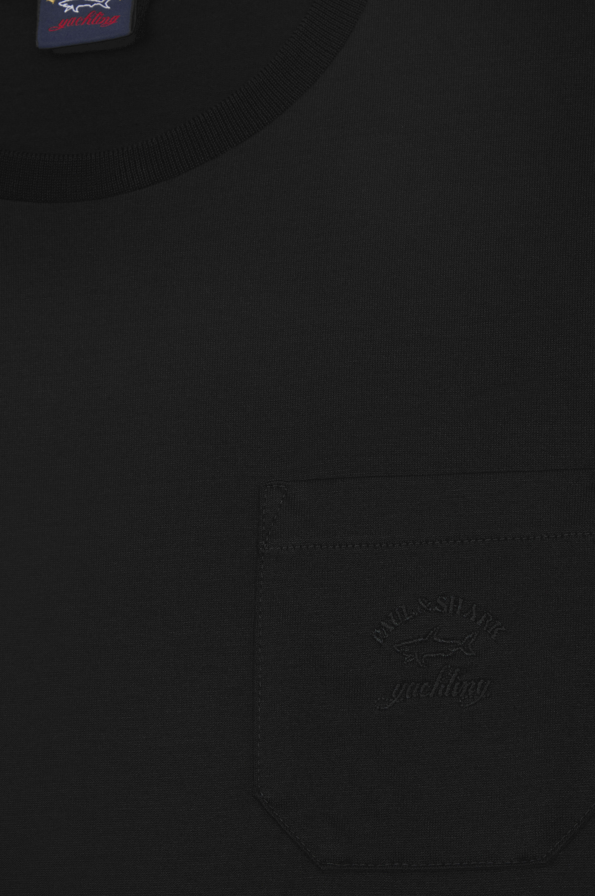 T-Shirt en algodón con Logo bordado image number 5 T-Shirt en algodón con Logo bordado image number 5