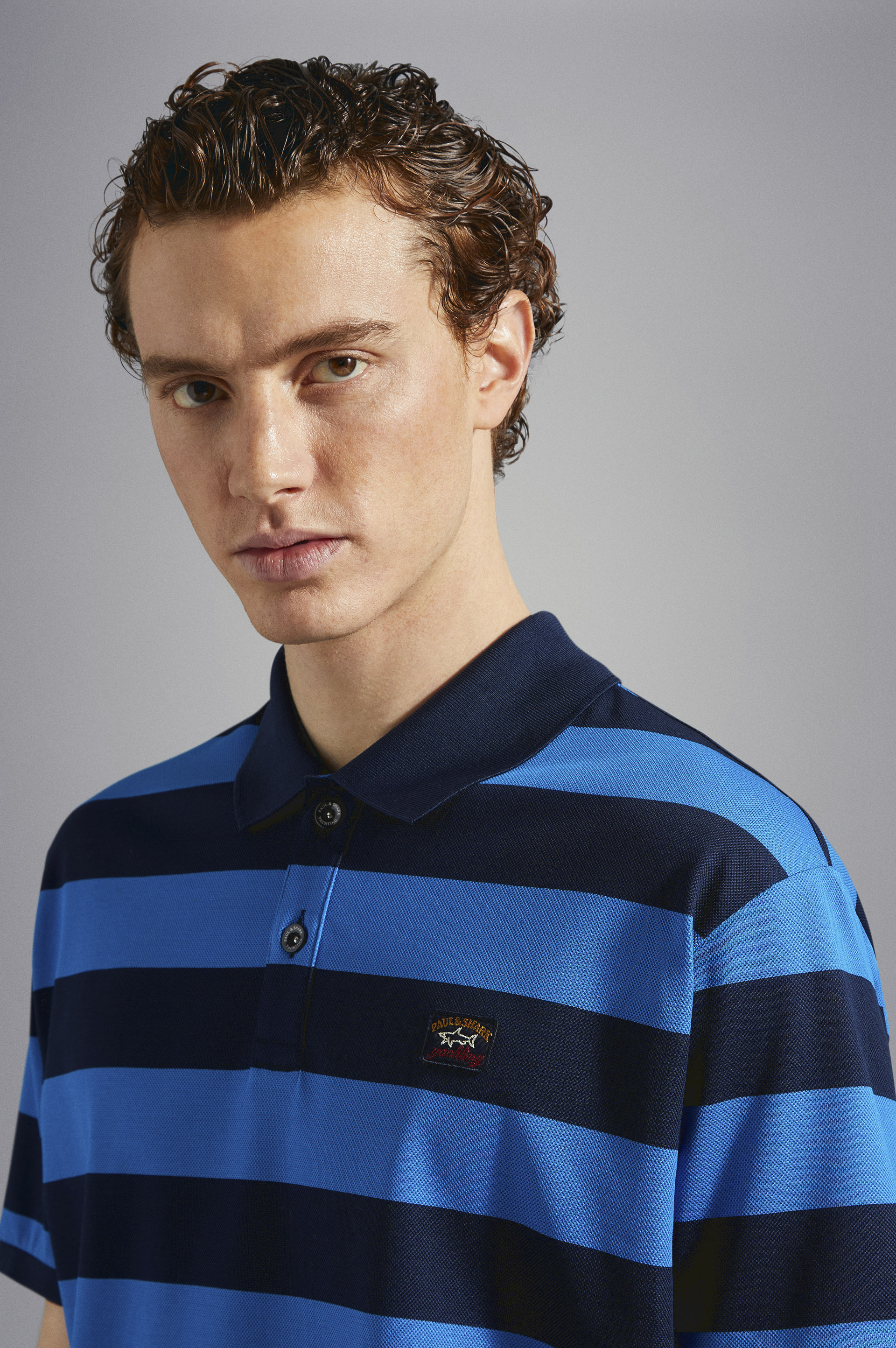Cotton piqué Polo with Iconic badge image number 4