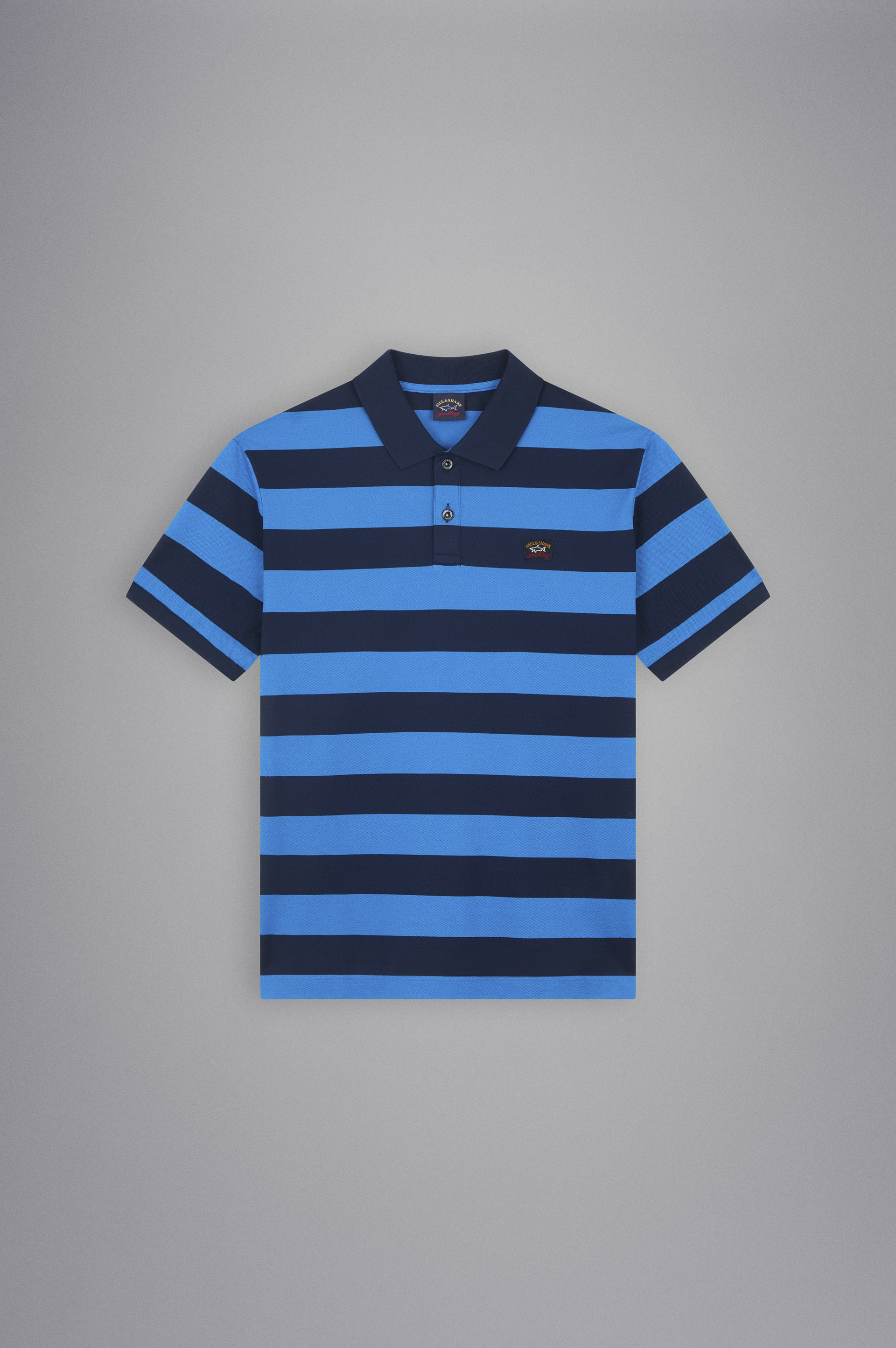Cotton piqué Polo with Iconic badge image number 1