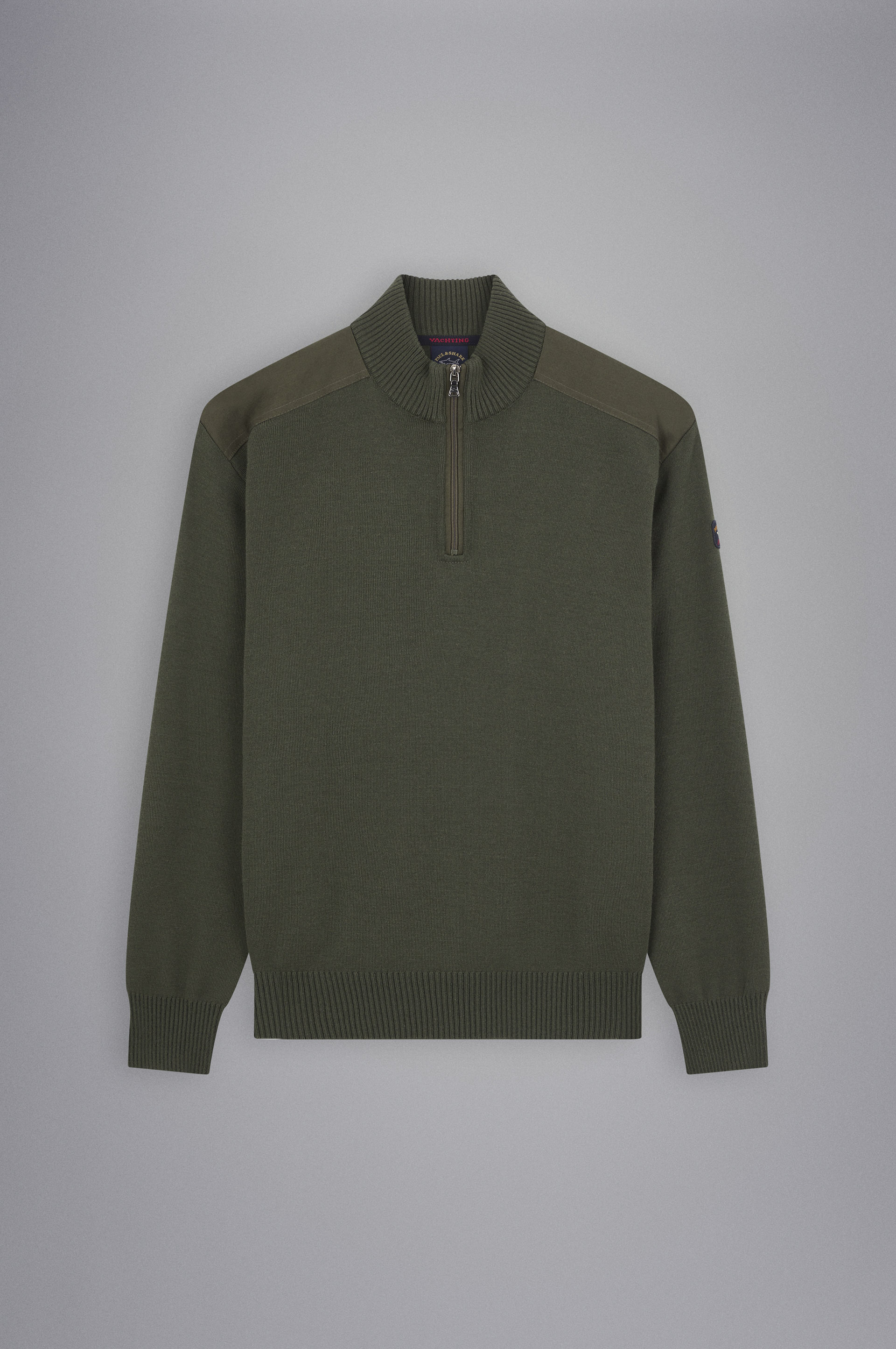 Wool half zip sweater image number 1