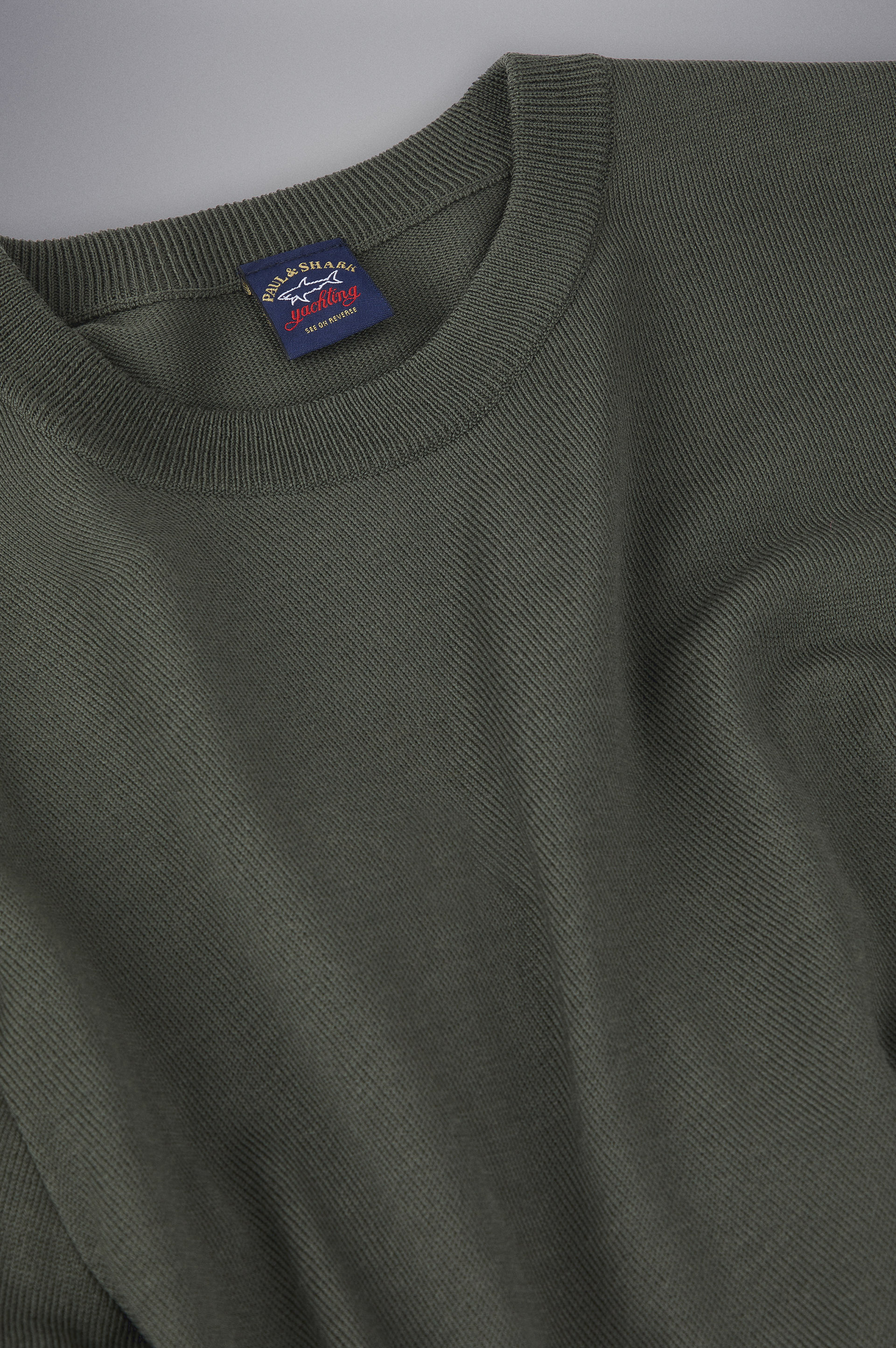 Merino wool crew neck with Iconic badge image number 5 Merino wool crew neck with Iconic badge image number 5