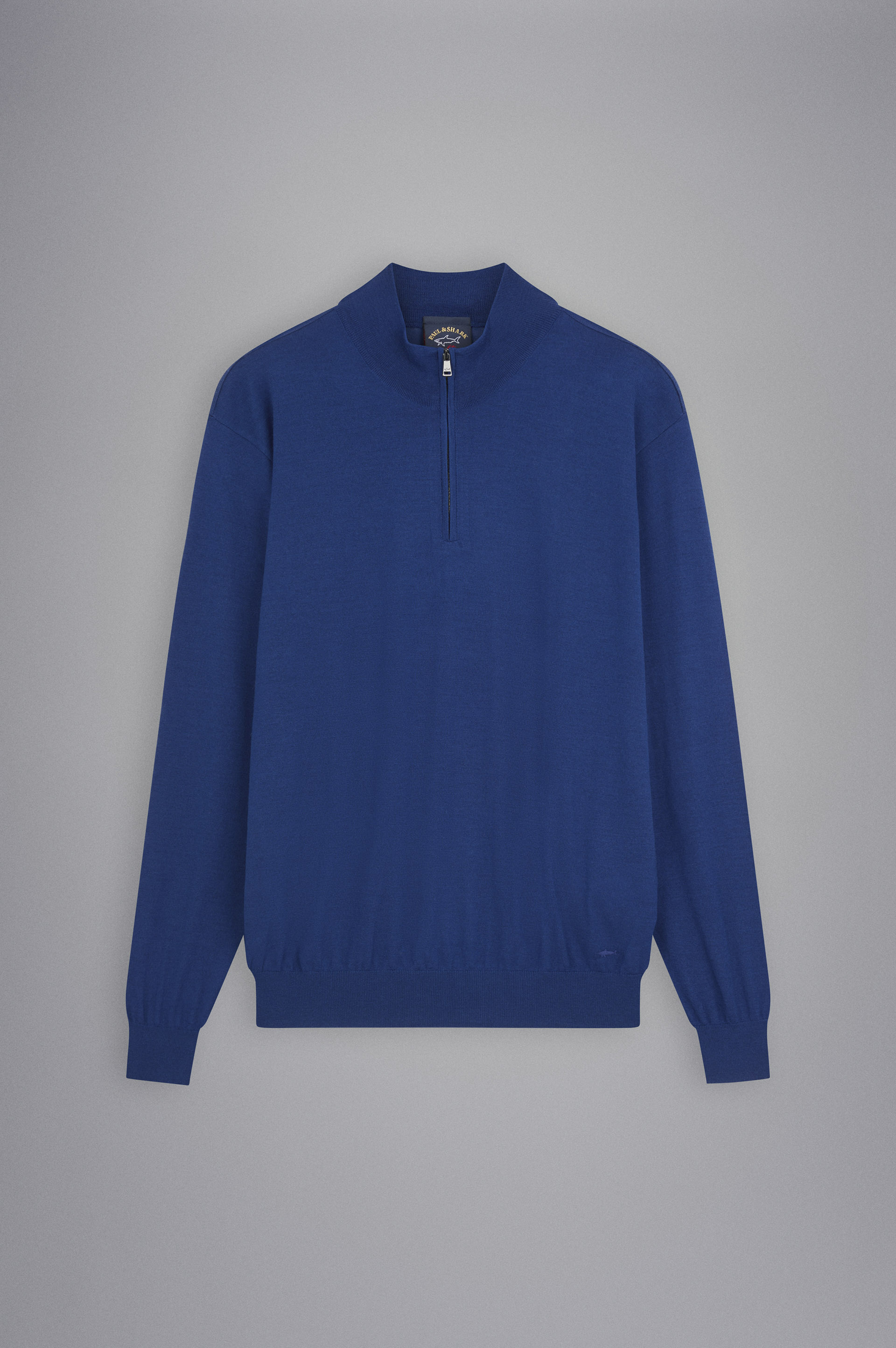 Winter Summer Merino wool extra-fine half zip sweater image number 1