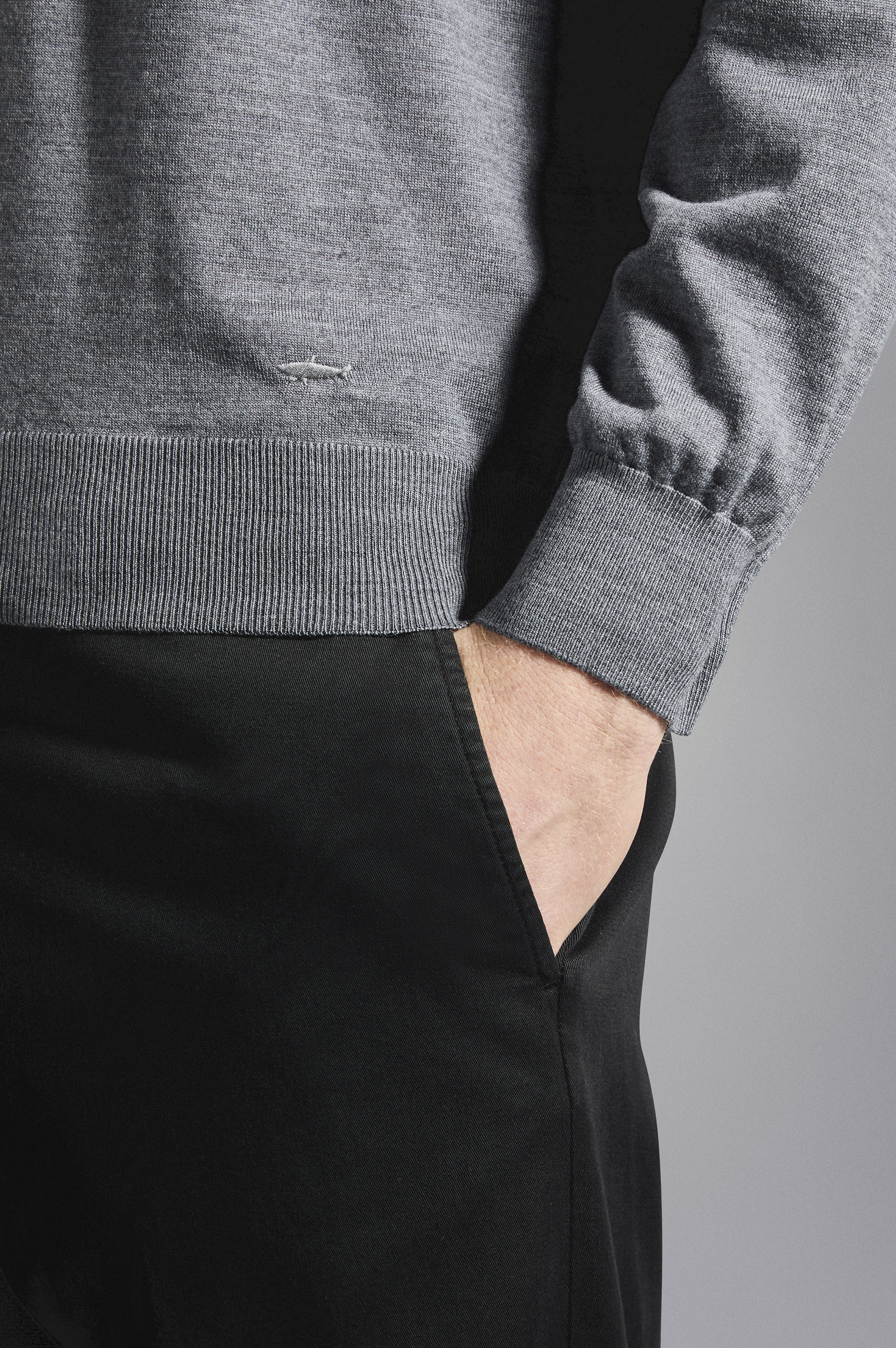 Polo en laine mérinos extra fine image number 4