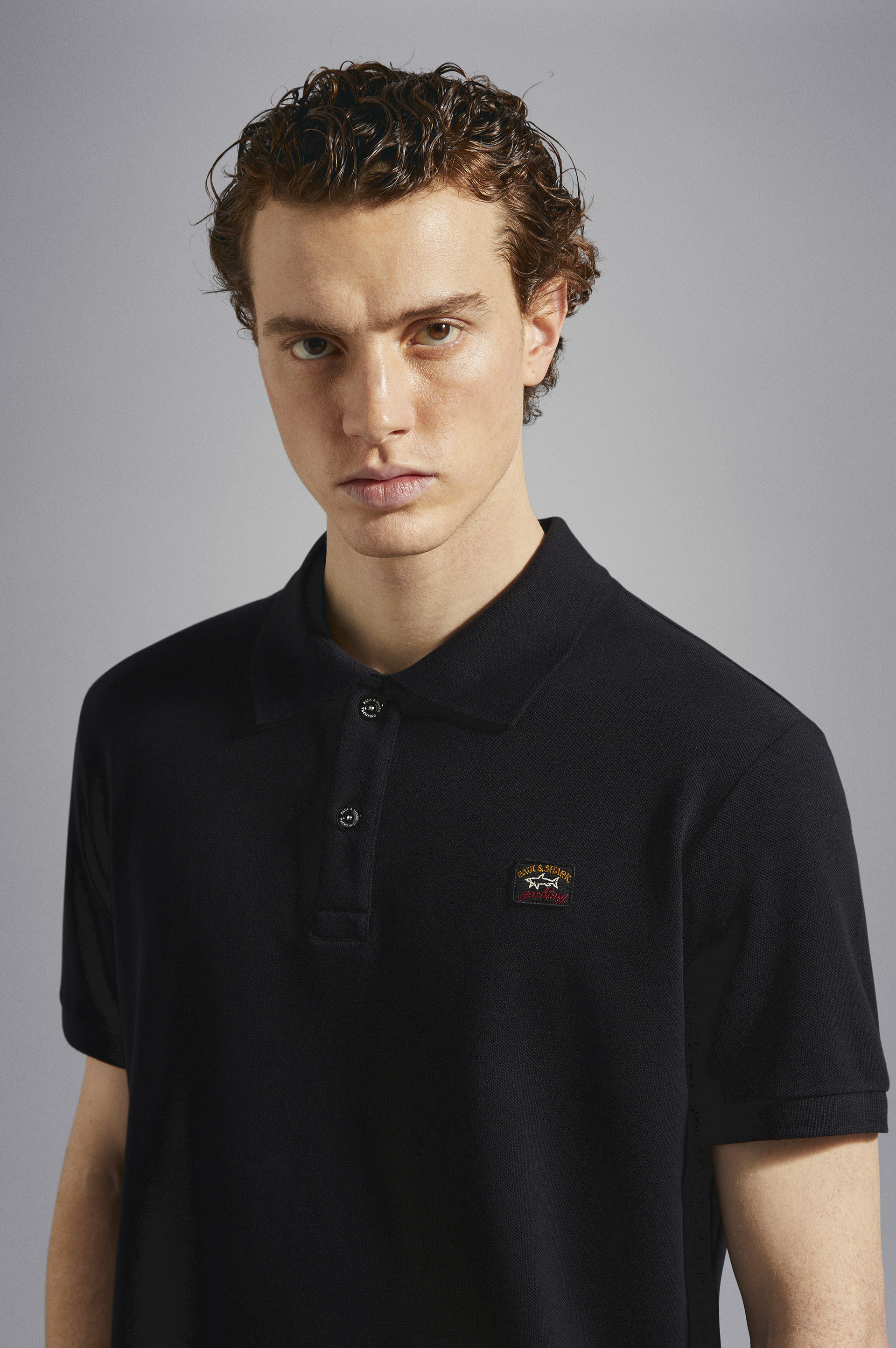 Cotton piqué Polo with Iconic badge image number 4