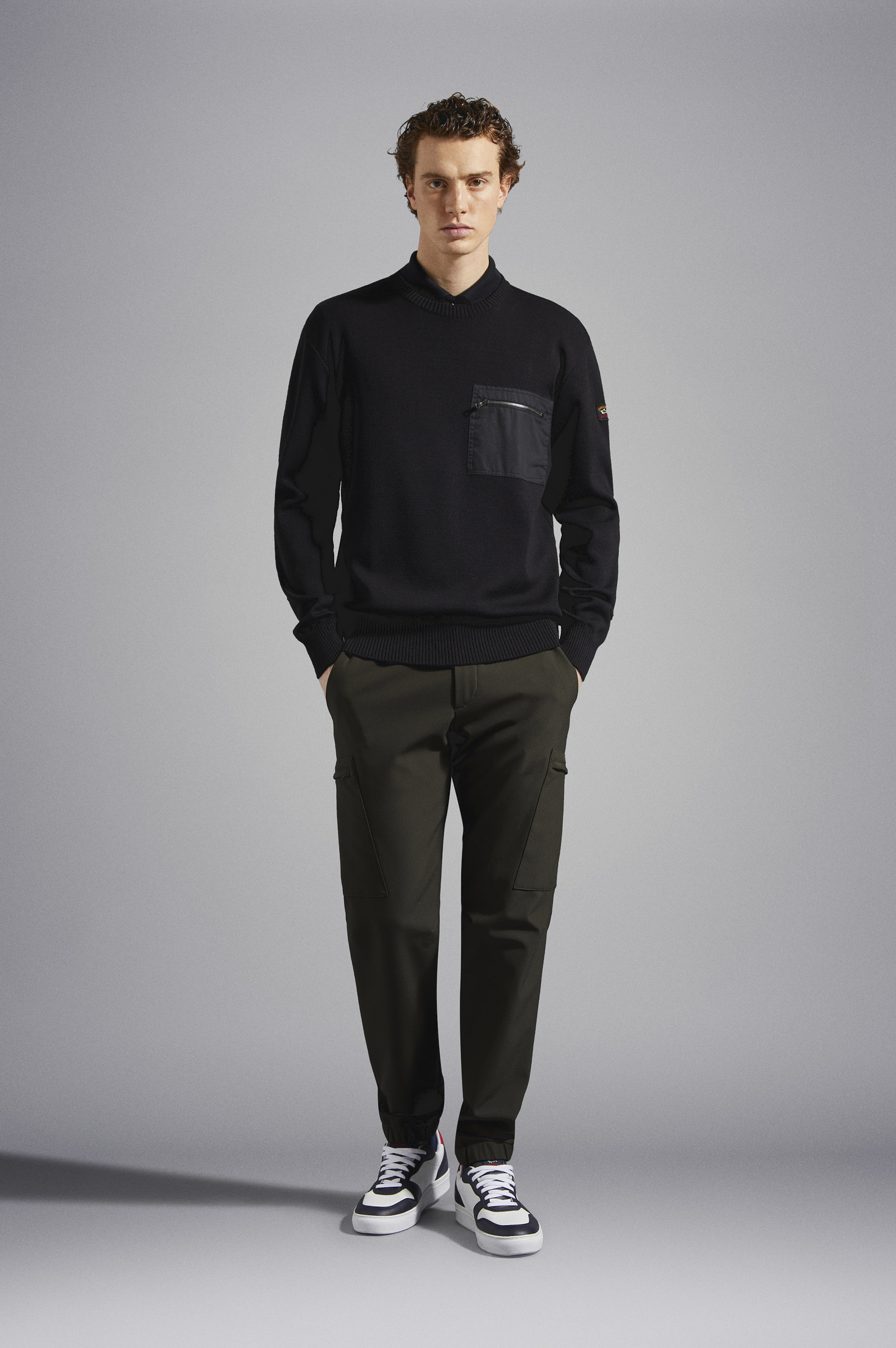 Cotton piqué Polo with Iconic badge image number 2