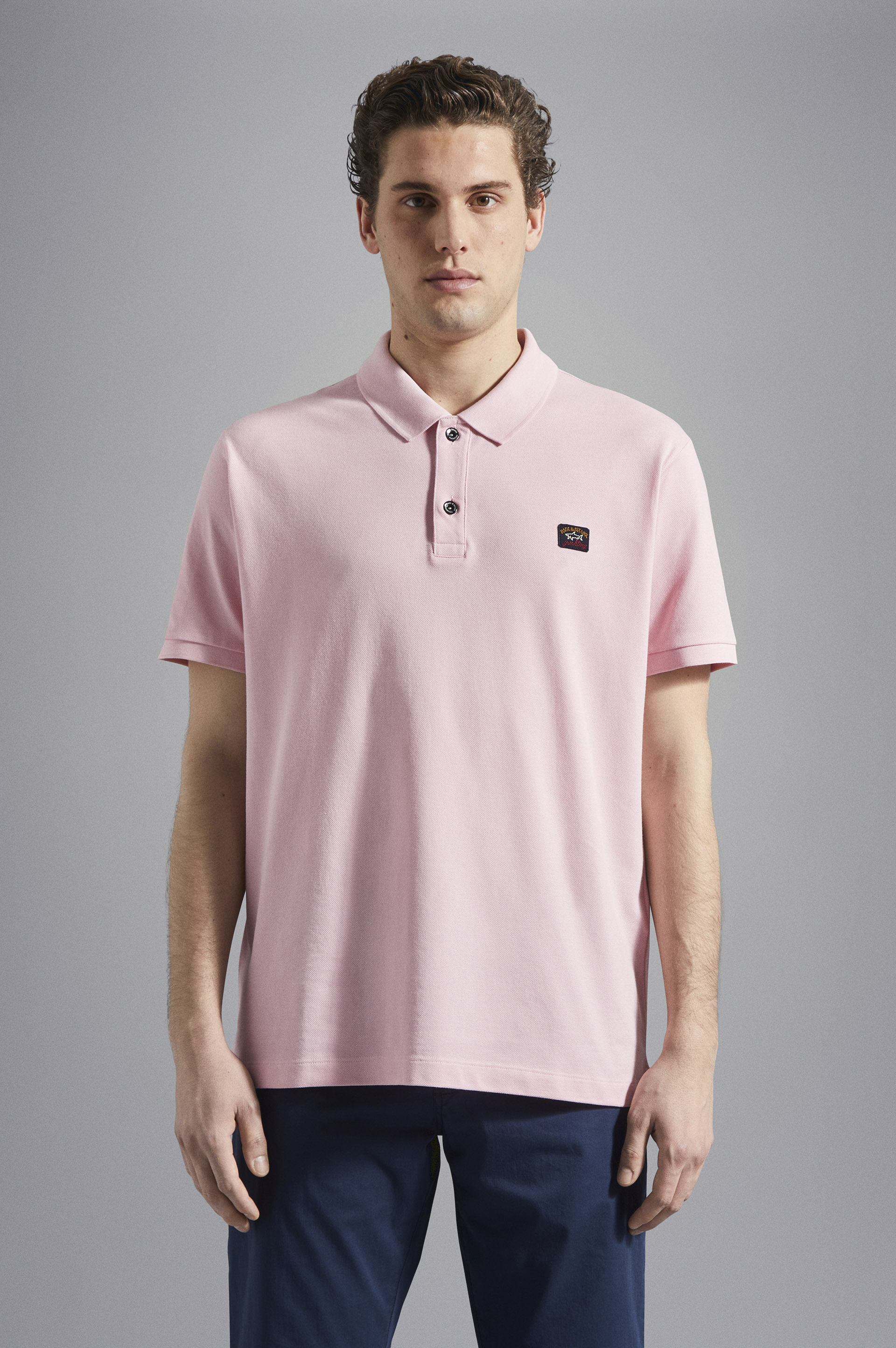 Cotton piqu&eacute; Polo with Iconic badge image number 0