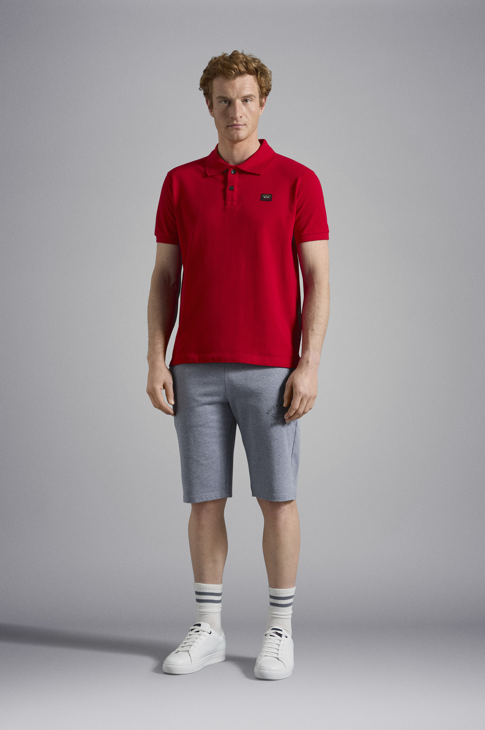 Polo en algodón piqué con Iconic badge image number 2 Polo en algodón piqué con Iconic badge image number 2