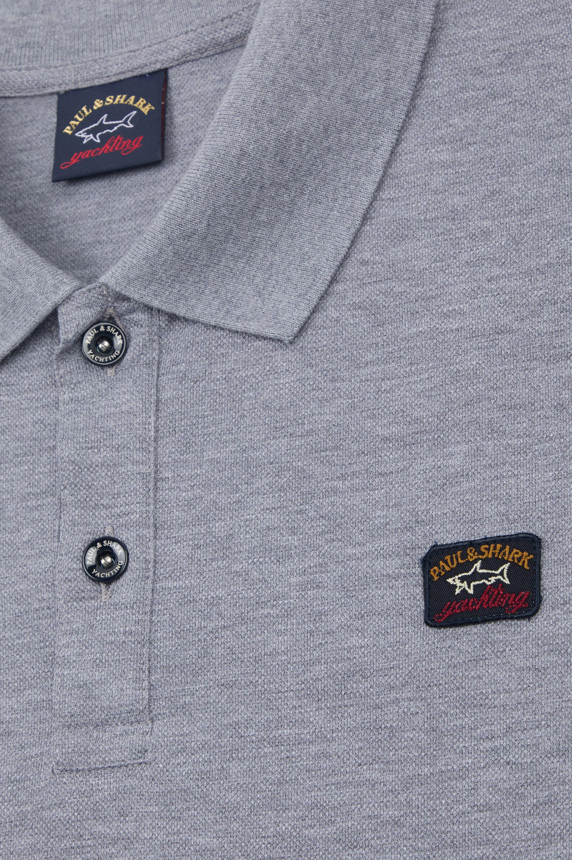 Cotton piqué Polo with Iconic badge image number 5 Cotton piqué Polo with Iconic badge image number 5