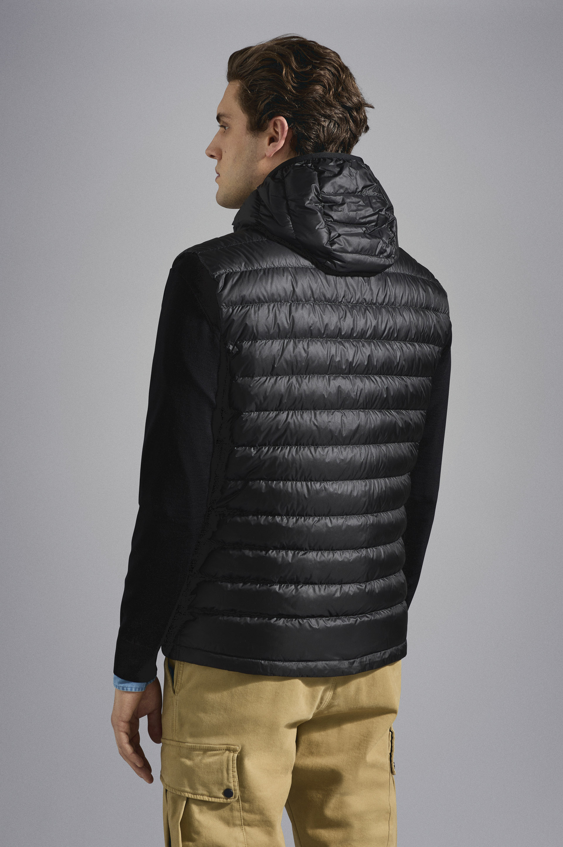 Ultralight down vest with detachable hood image number 3