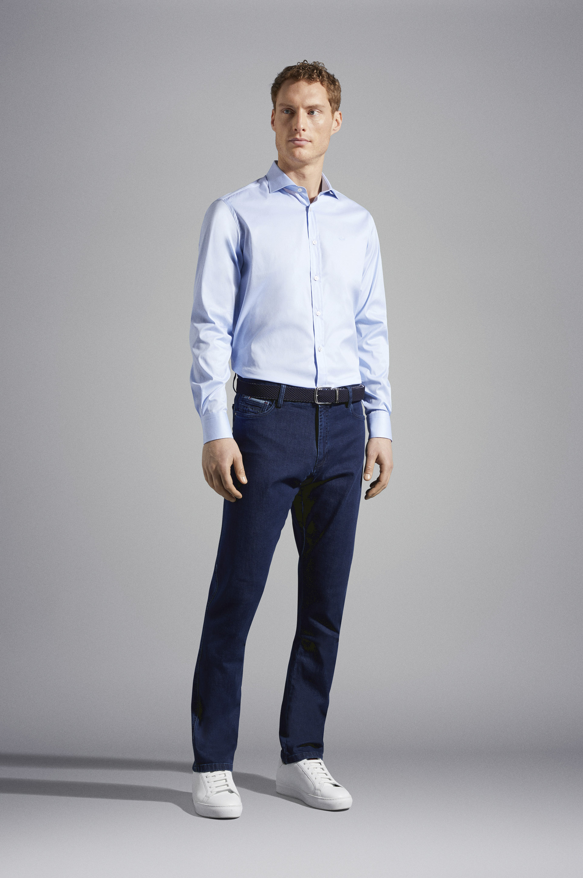 Camisa de algodón elástico image number 2