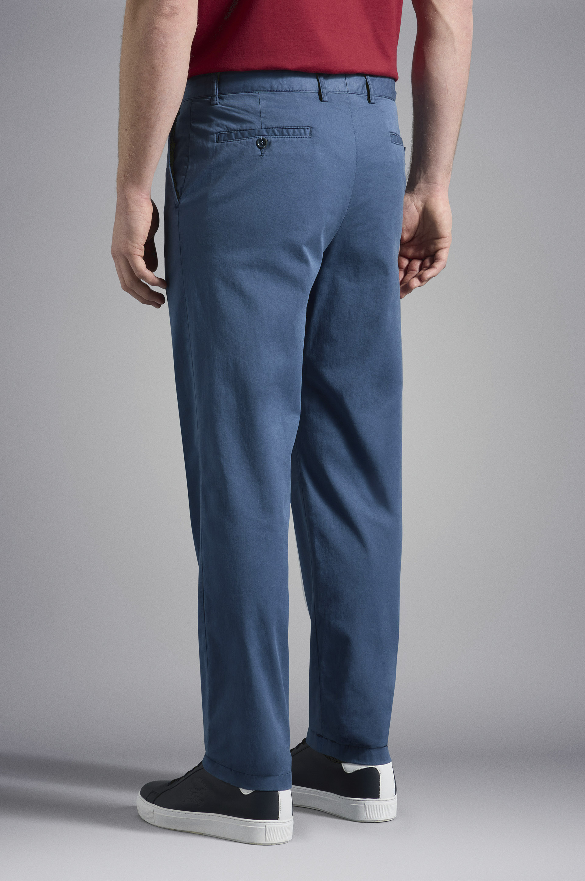 Pantalon en coton stretch image number 3 Pantalon en coton stretch image number 3