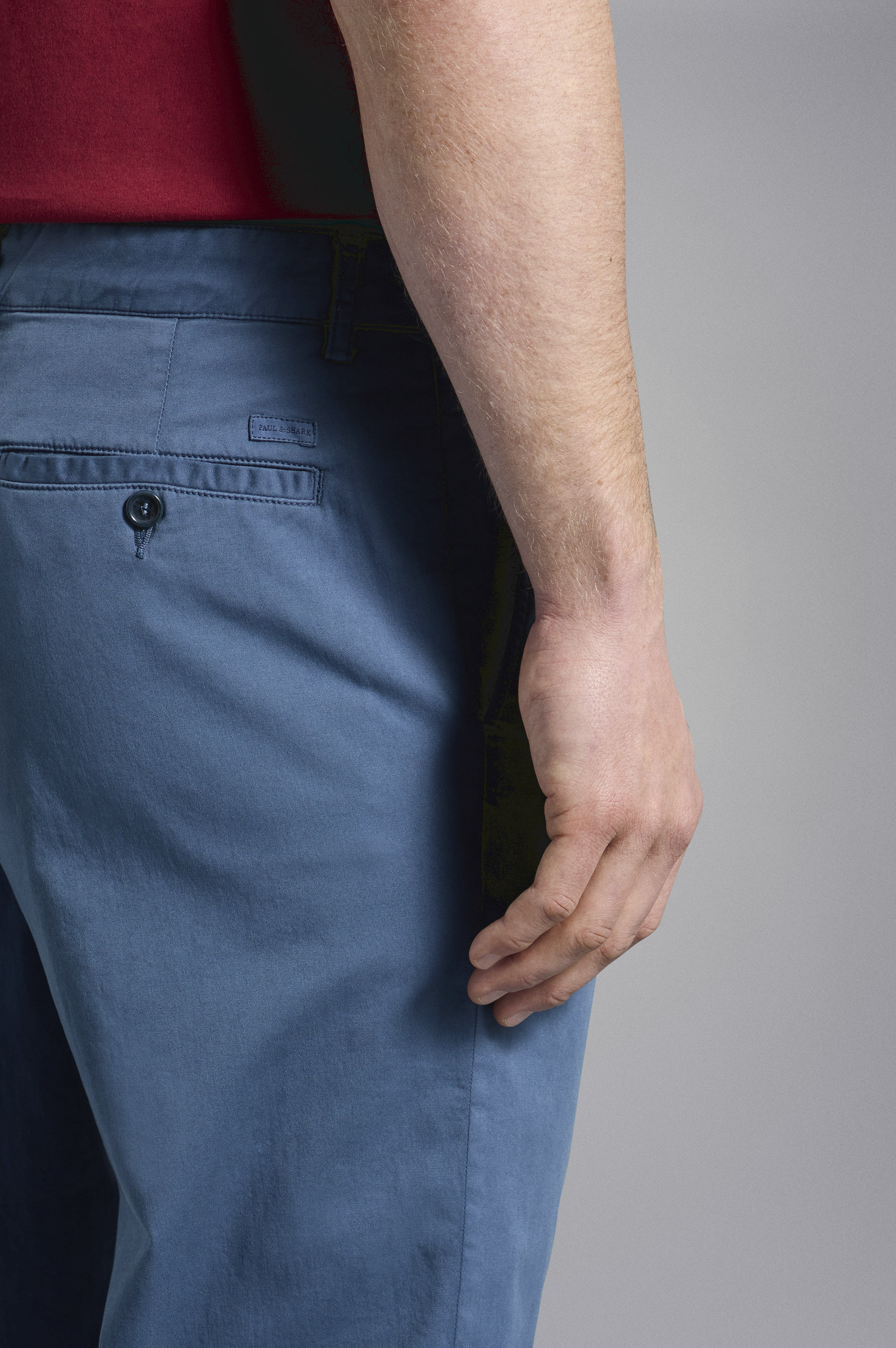 Pantalon en coton stretch image number 4 Pantalon en coton stretch image number 4
