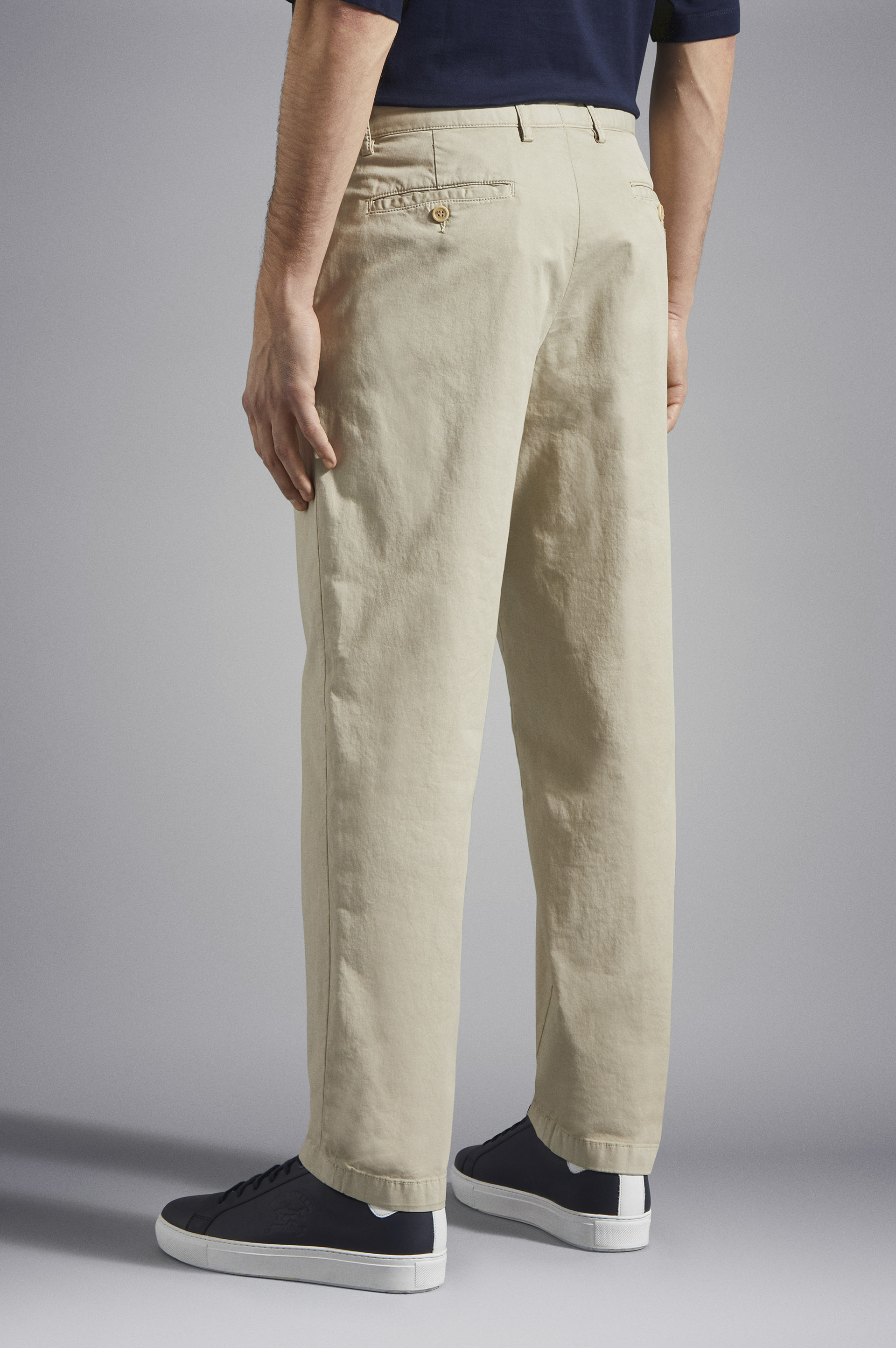 Pantalon en coton stretch image number 3 Pantalon en coton stretch image number 3