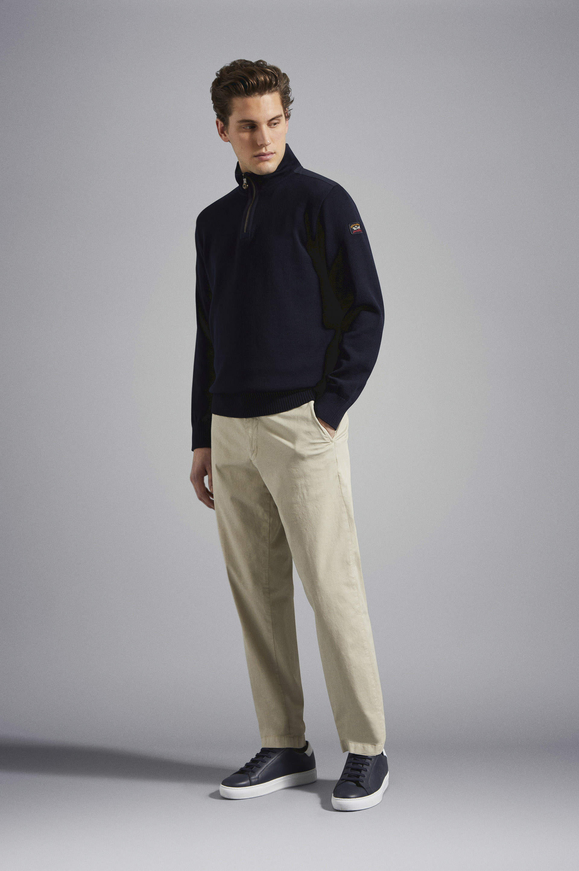 Pantalon en coton stretch image number 2 Pantalon en coton stretch image number 2