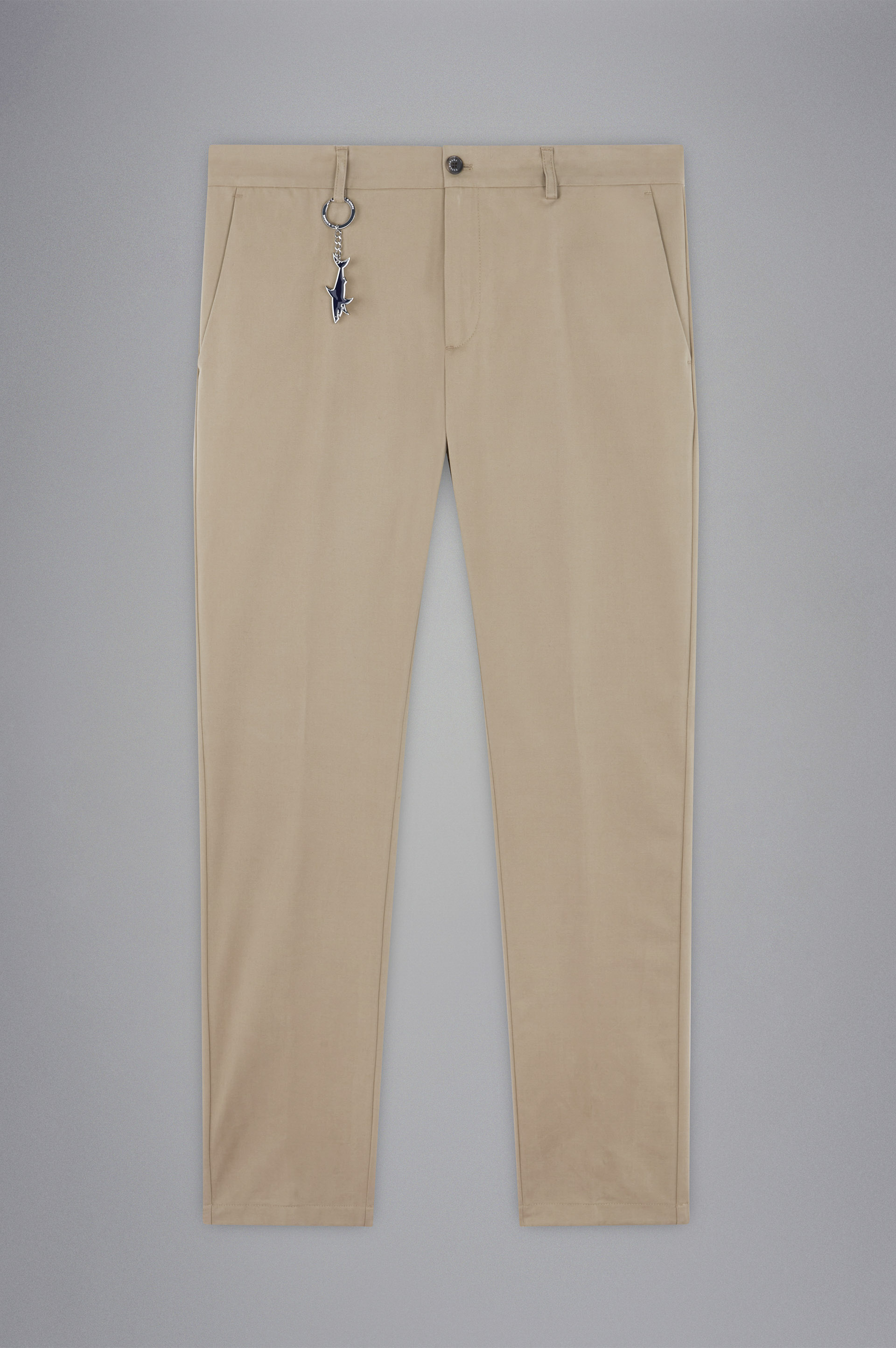 Pantalones chinos de algod&oacute;n el&aacute;stico image number 1