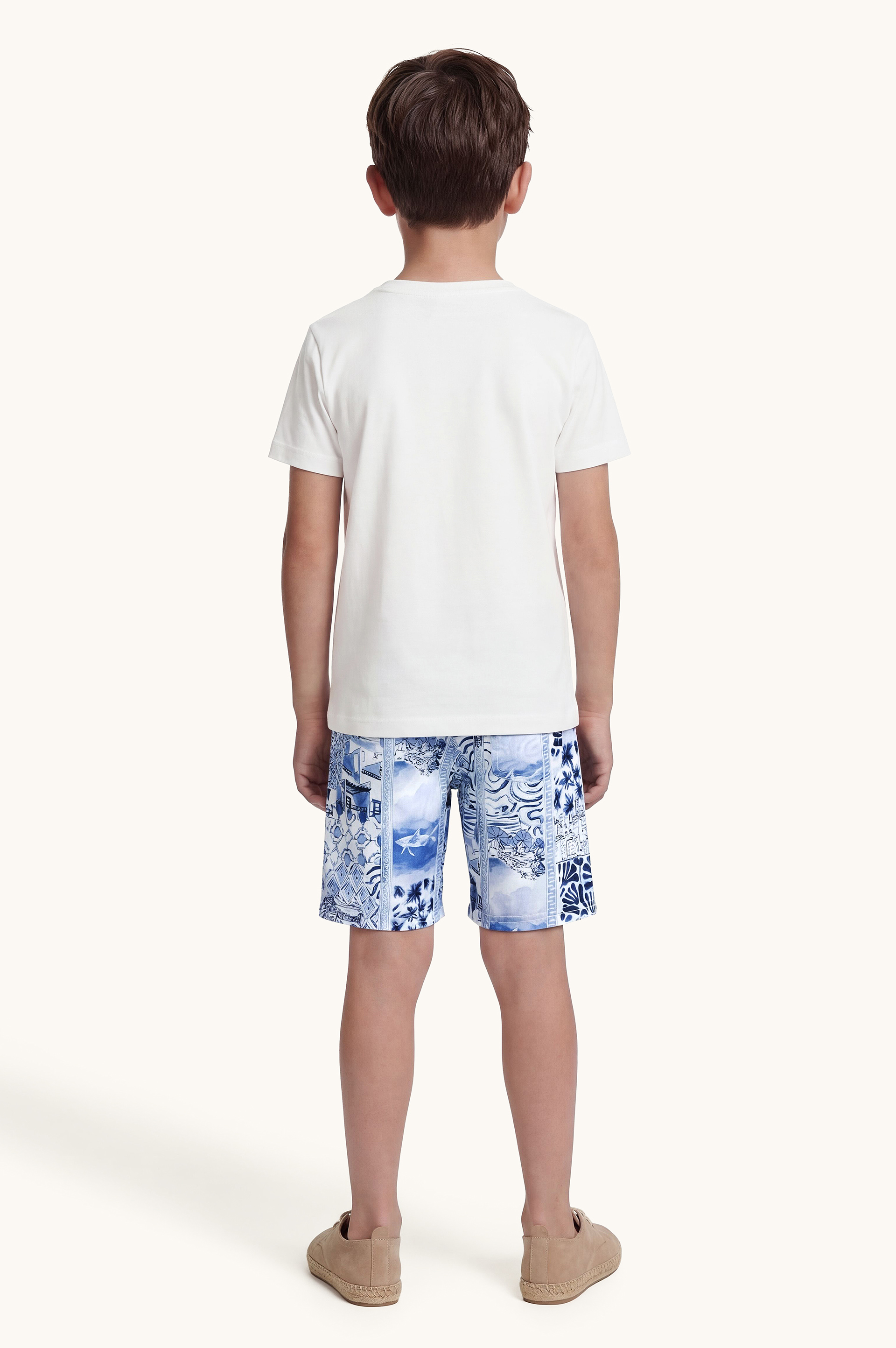 Swim shorts with Mikonos print image number 3