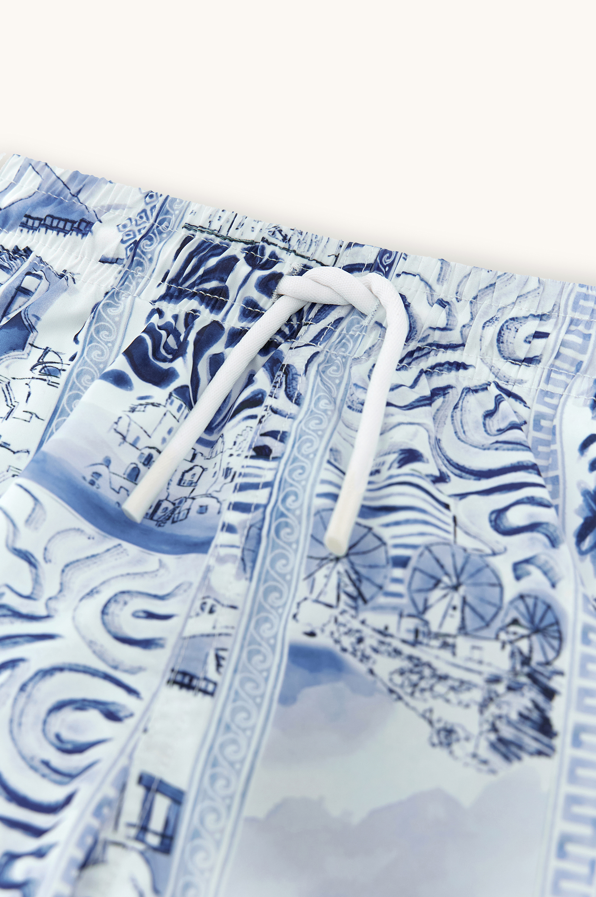 Swim shorts with Mikonos print image number 6