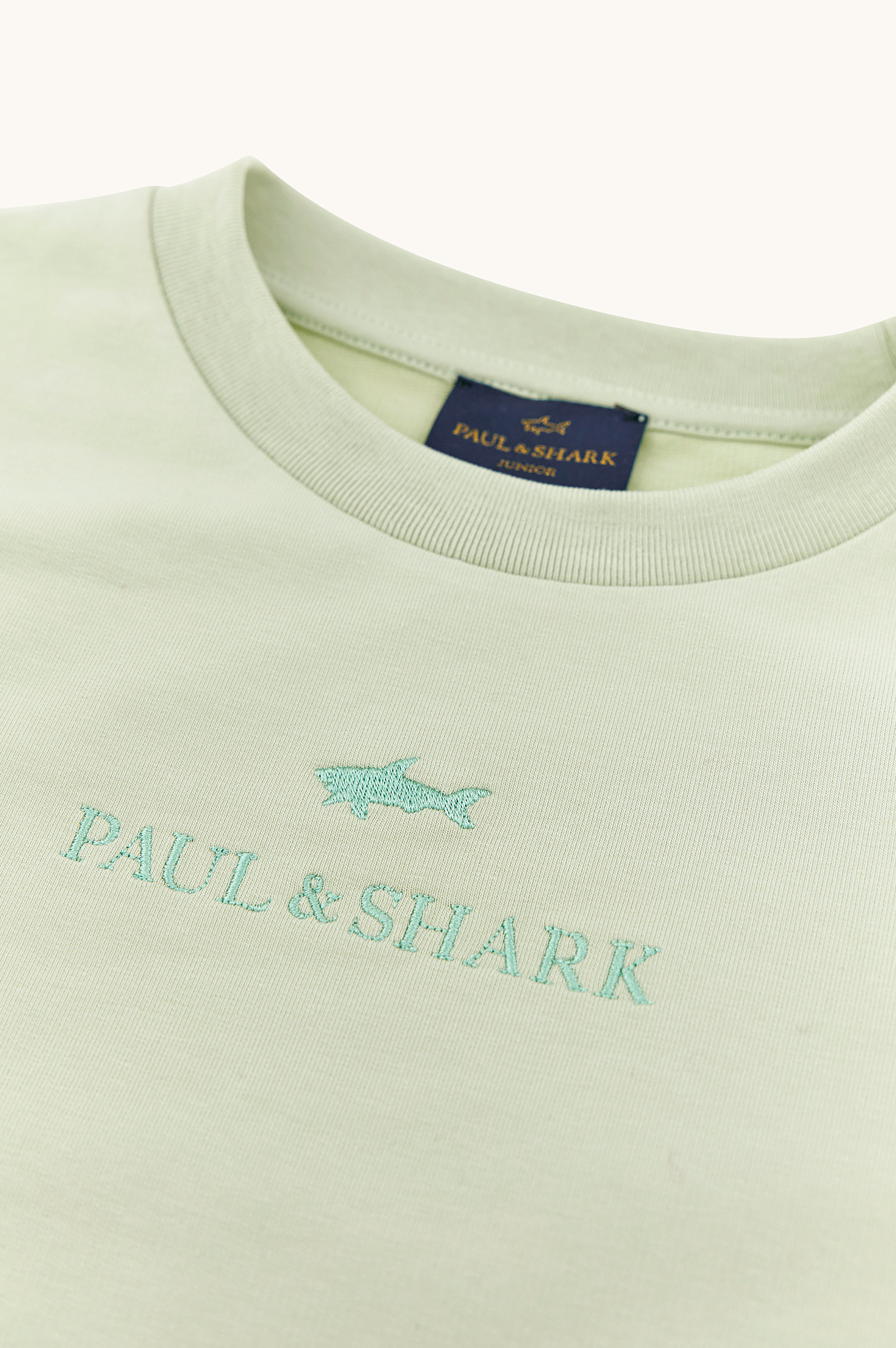 Cotton sweatshirt with Logo embroidery image number 6