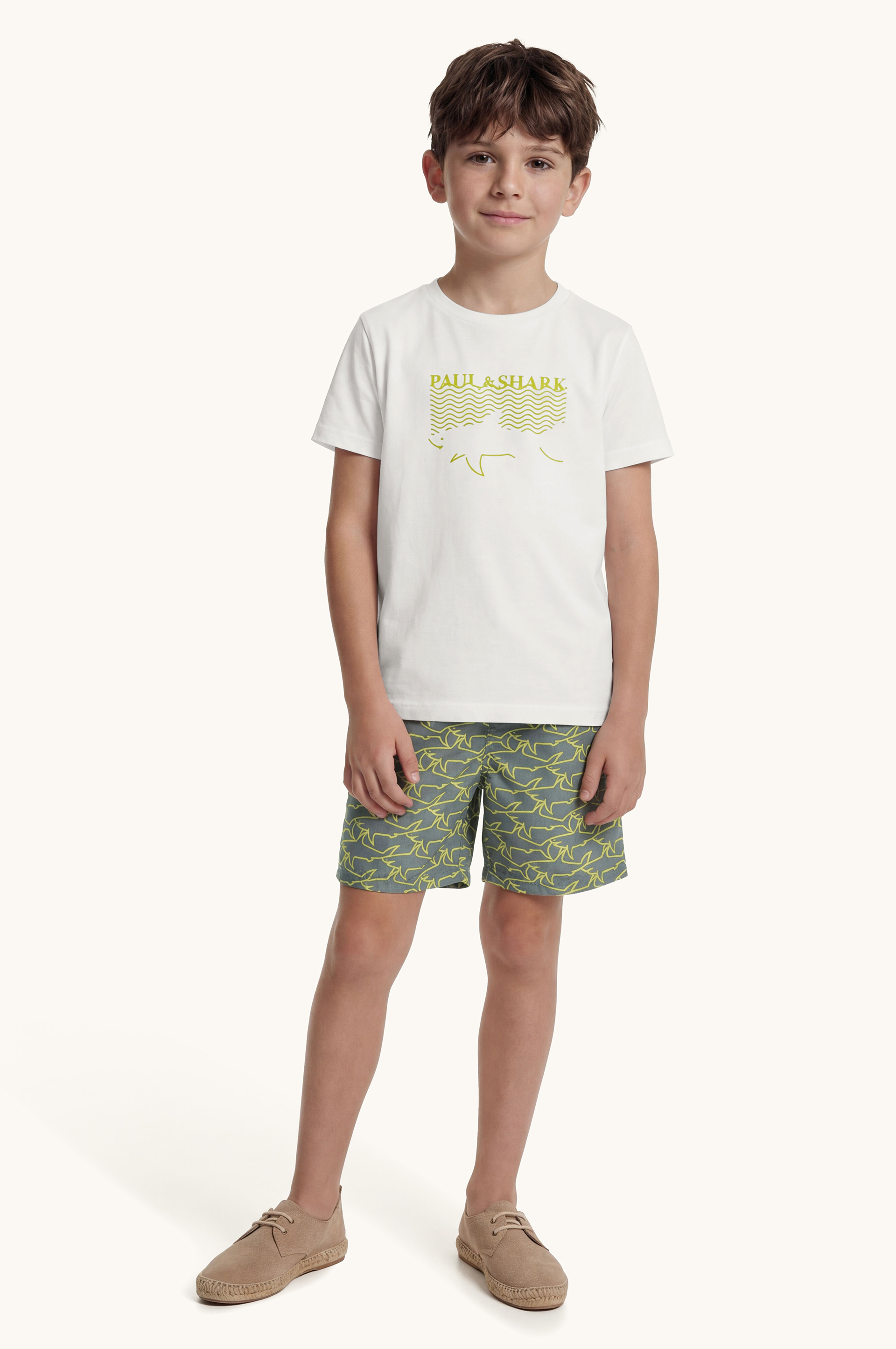 Swim shorts with iconic Sharks Waves print image number 2