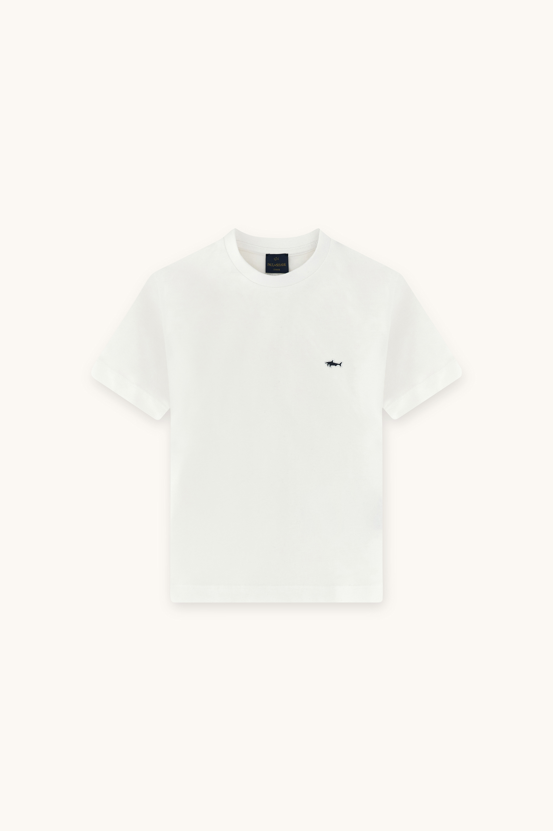 Cotton T‑shirt with Shark embroidery image number 1