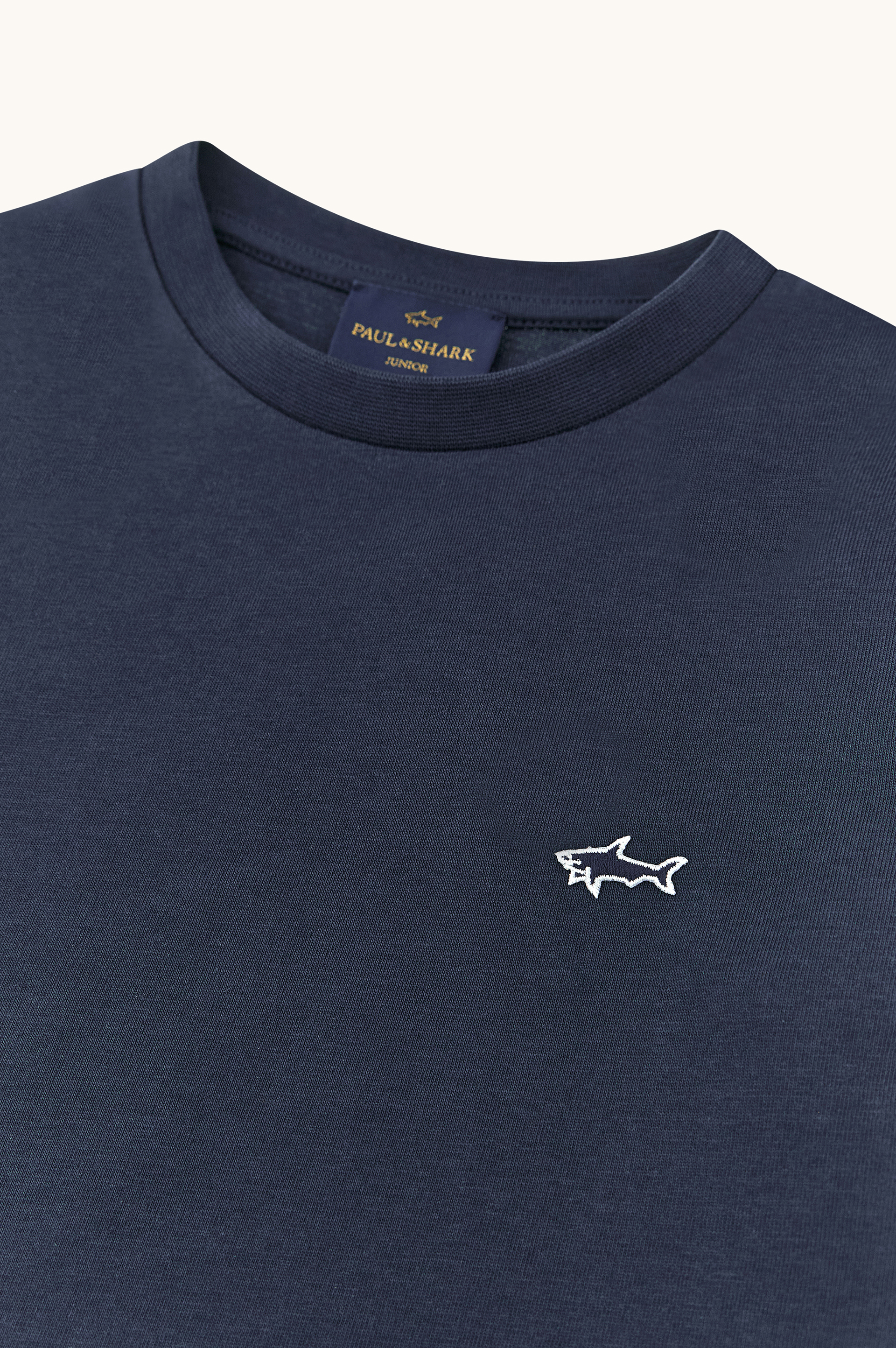 Cotton T‑shirt with Shark embroidery image number 5