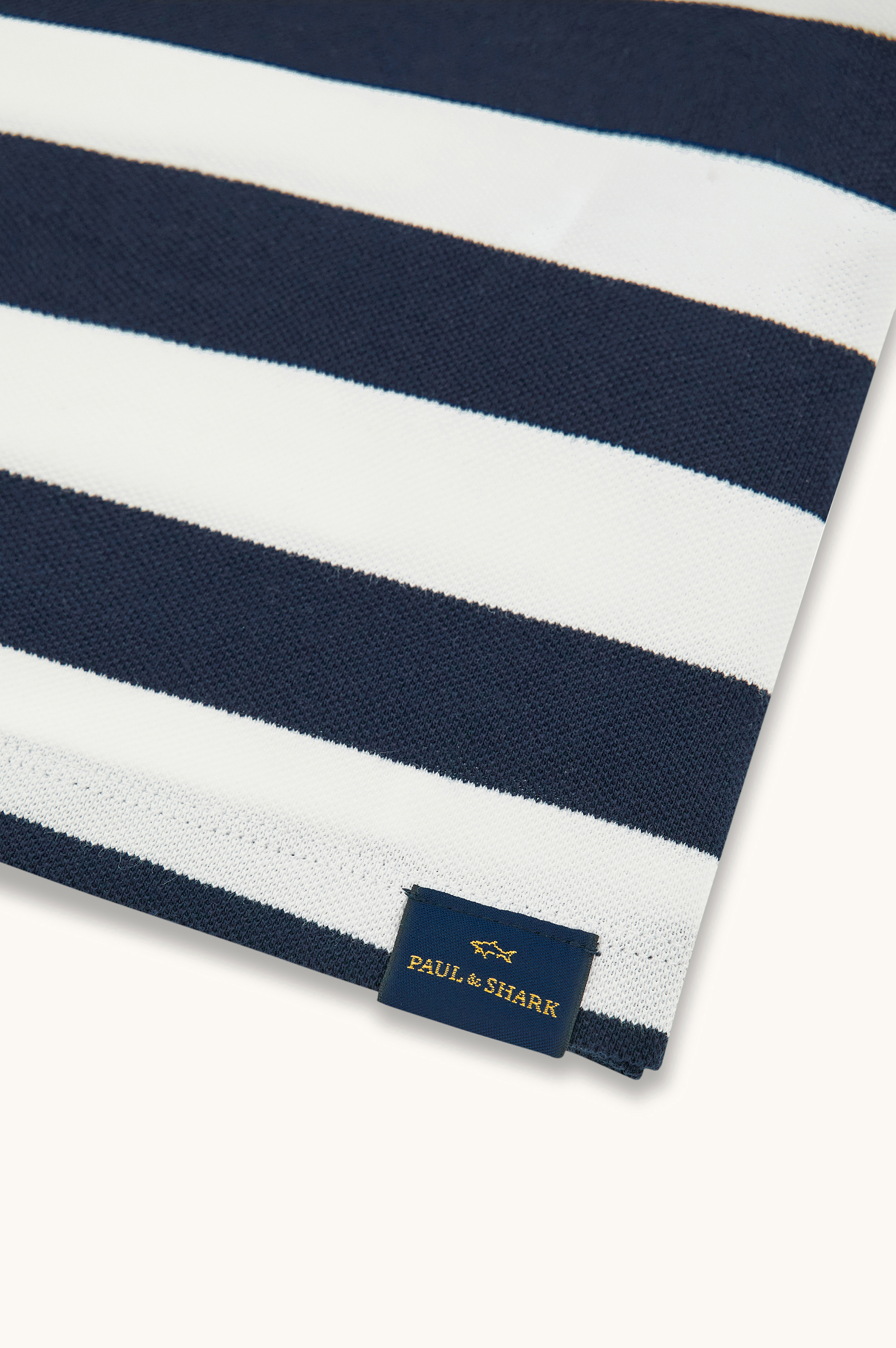 Cotton piqu&eacute; polo with striped pattern image number 6