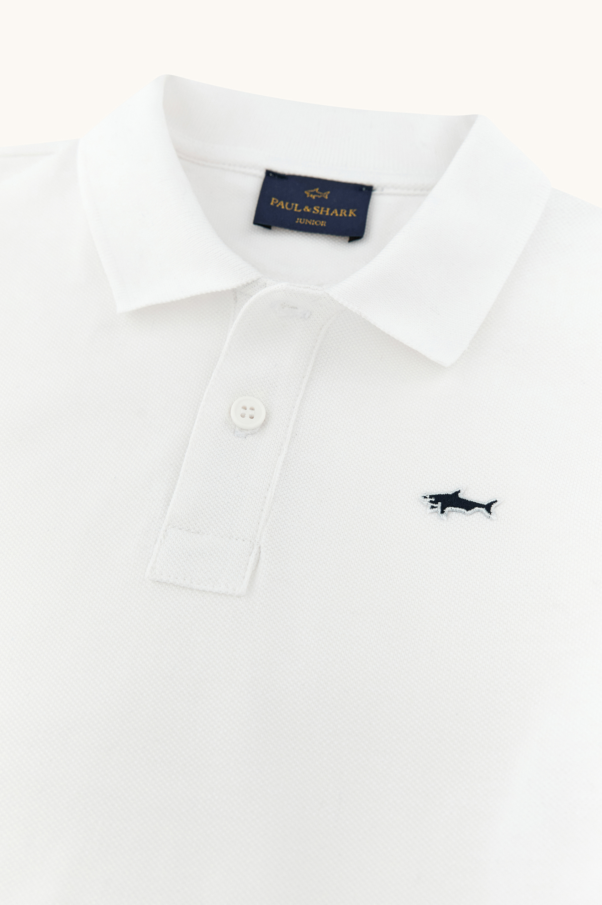 Polo de piqu&eacute; de algod&oacute;n con bordado Shark image number 5