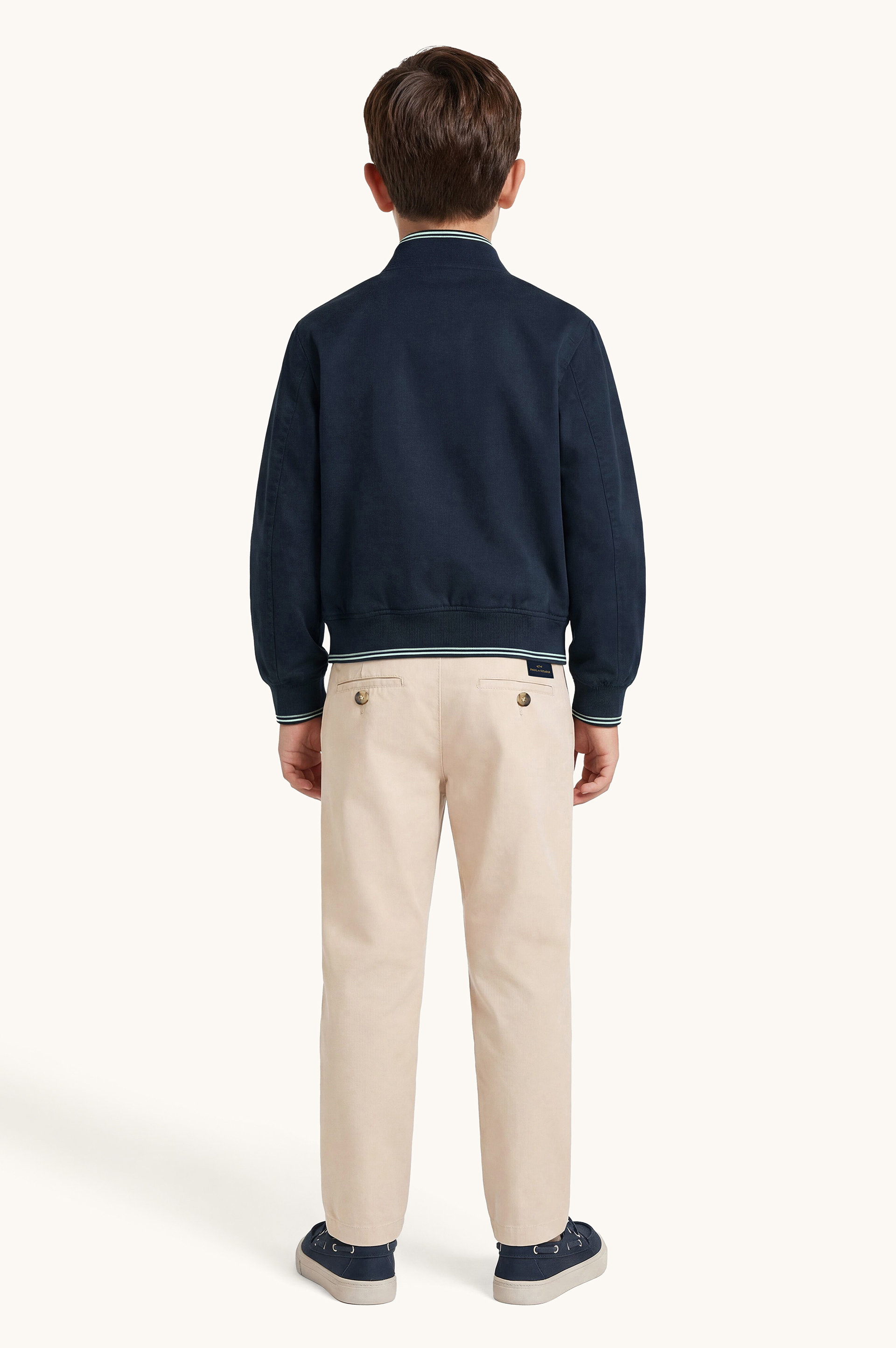 Bomber jacket with striped details image number 3