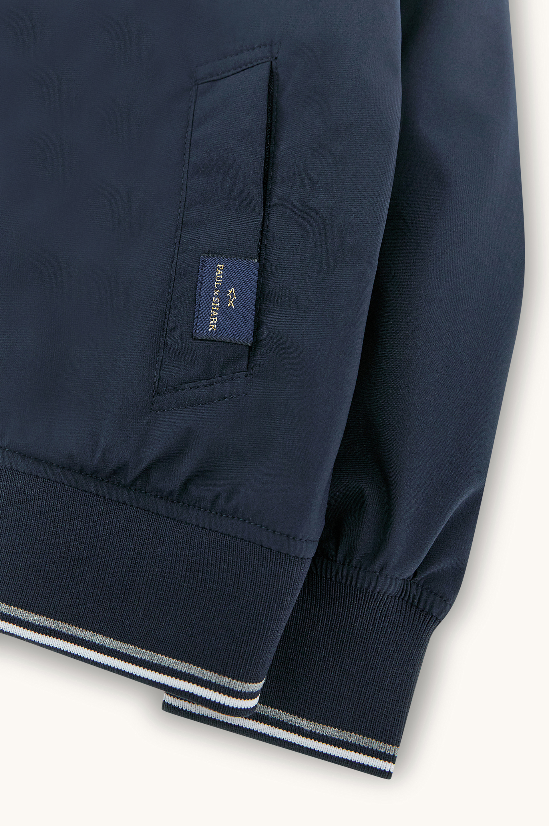 Bomber jacket with striped details image number 5