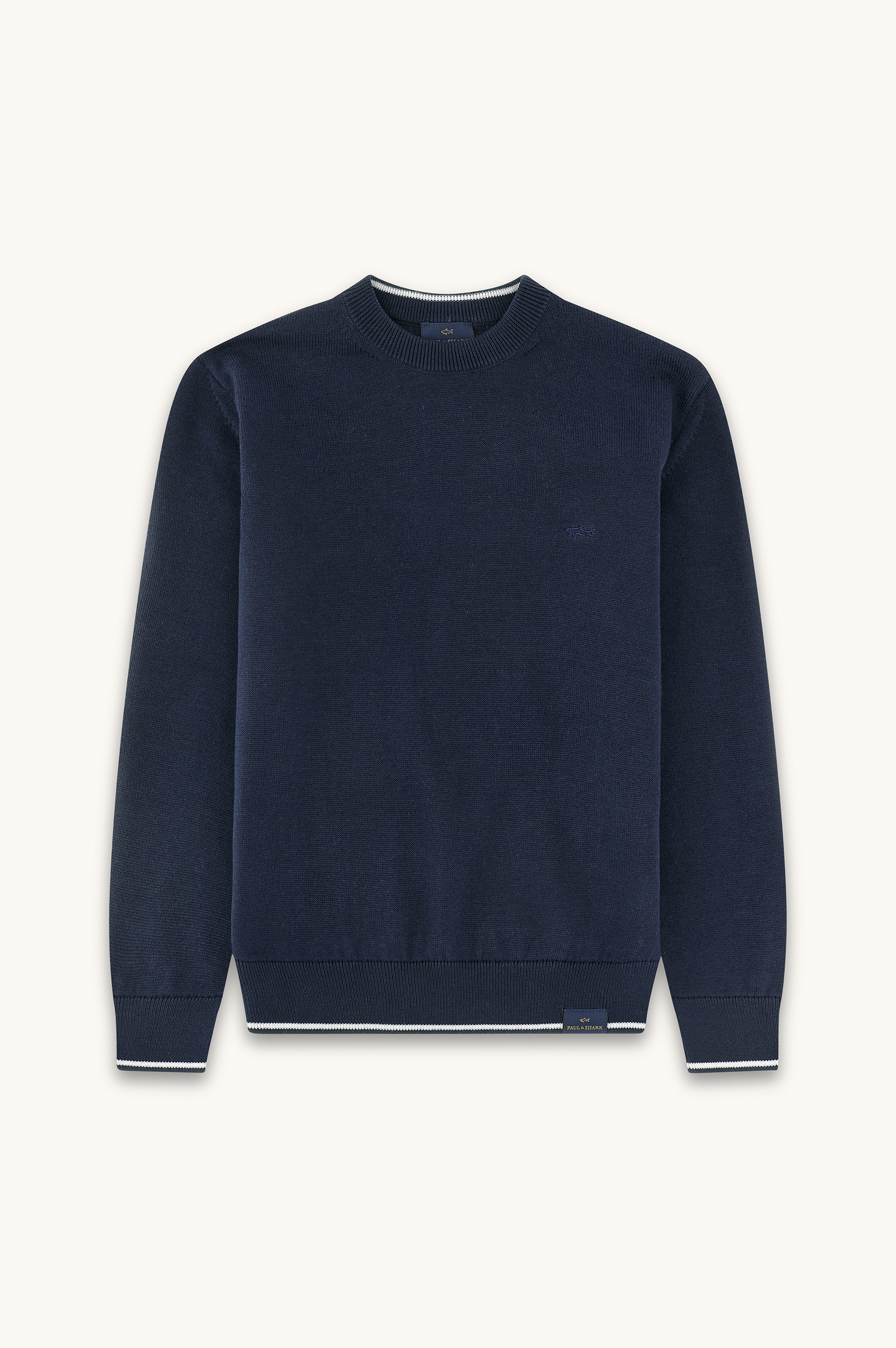 كنزة قطنية بياقة مستديرة مع تطريز Shark image number 1